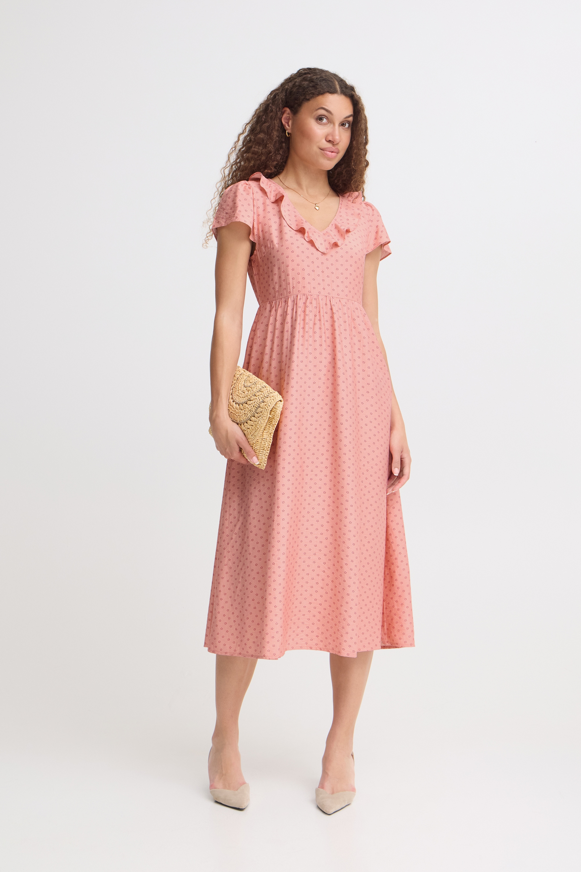 Ichi Midikleid »Damen Freizeitkleid IHKELLINA«