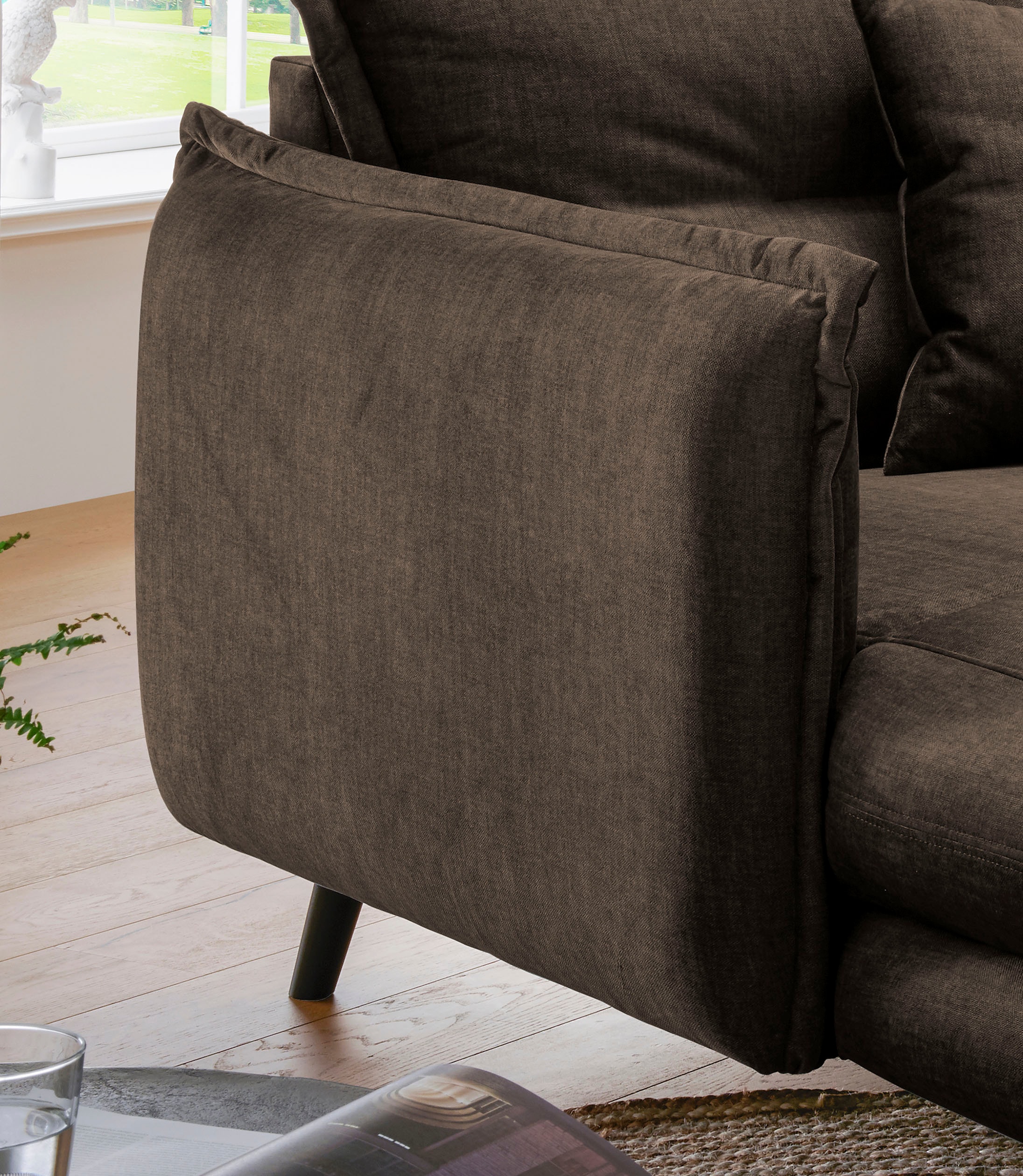 Home affaire Loveseat »Lazio« moderner Sessel mit einer bequemen Polsterung, 2 Stk. Zierkissen