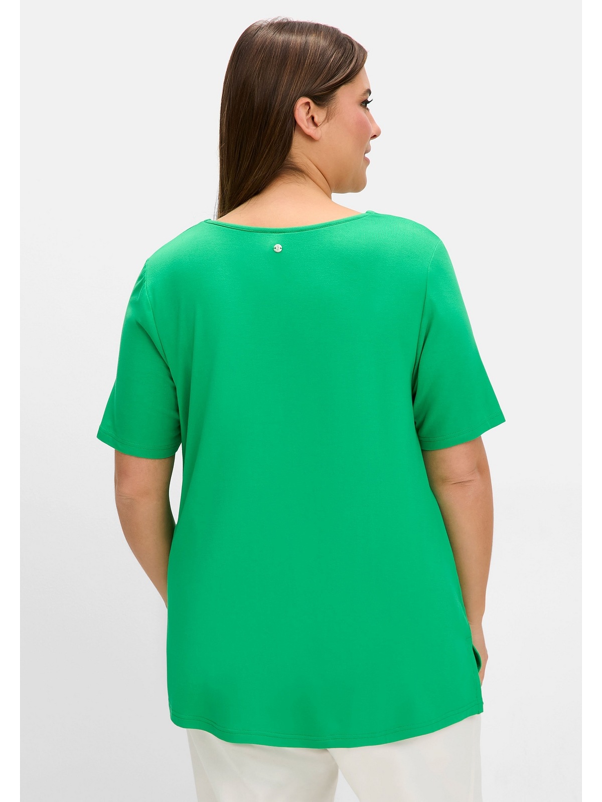 Sheego T-Shirt "Große Größen", mit herzförmigem Ausschnitt günstig online kaufen