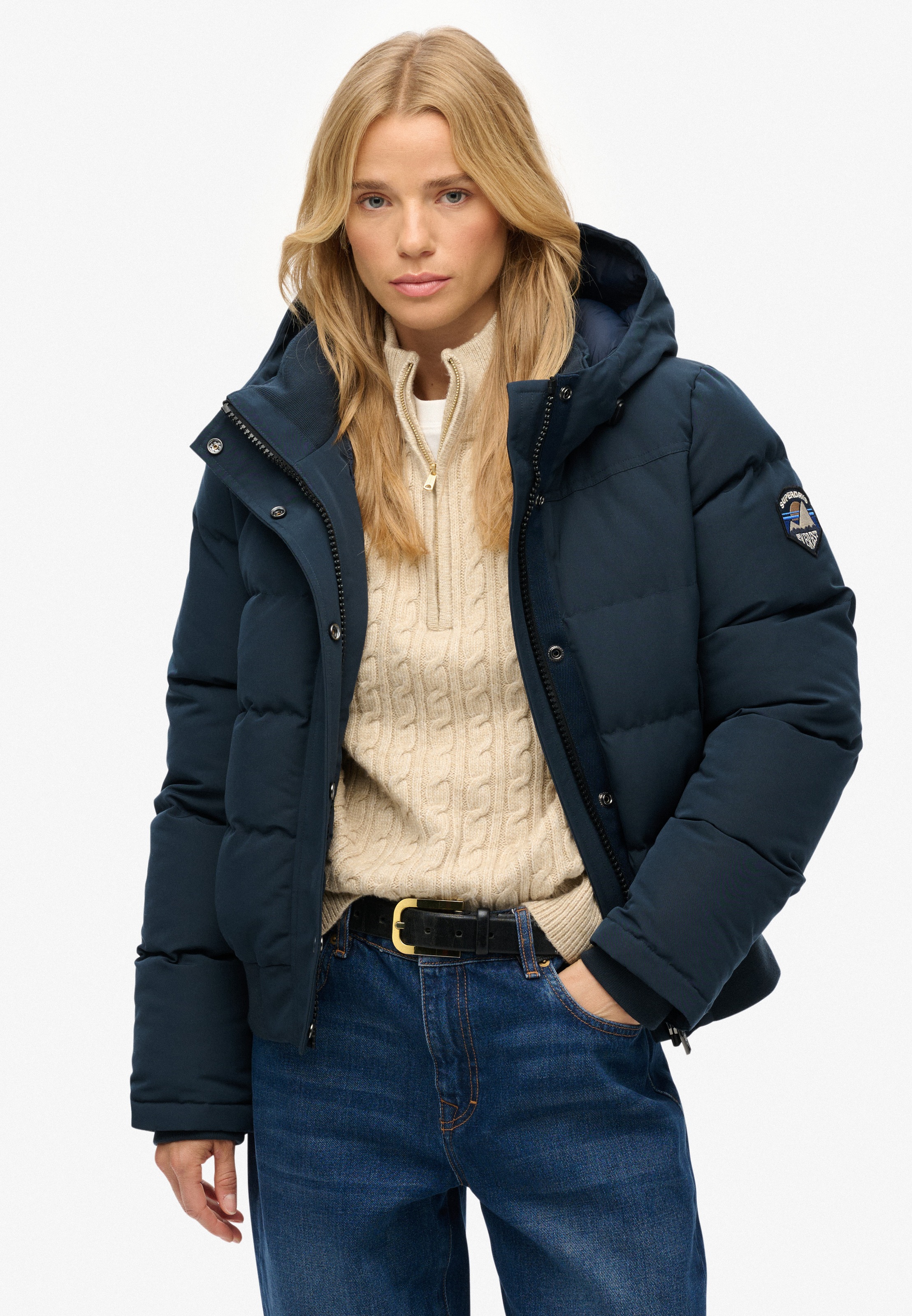 Superdry Steppjacke "EVEREST BOMBER JACKET", mit Kapuze günstig online kaufen