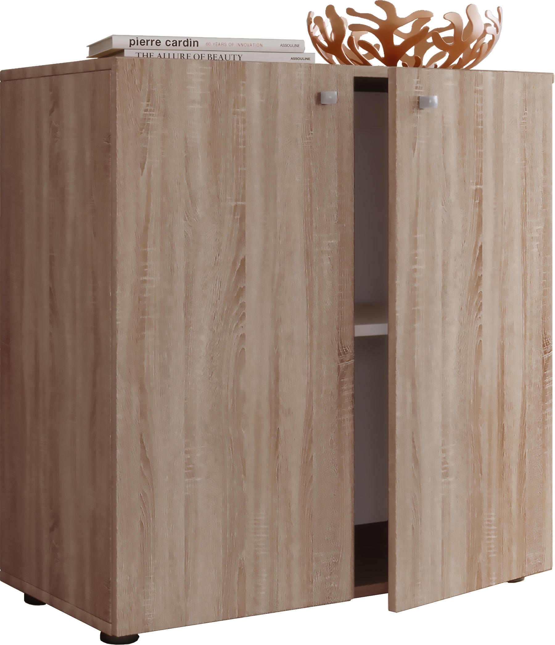 Kommode VCM, B:70cm T:36cm, braun, Schlafzimmer, Sideboards, "Holz Kommode Sideboard Anrichte Vandol 1 Drehtüren"
