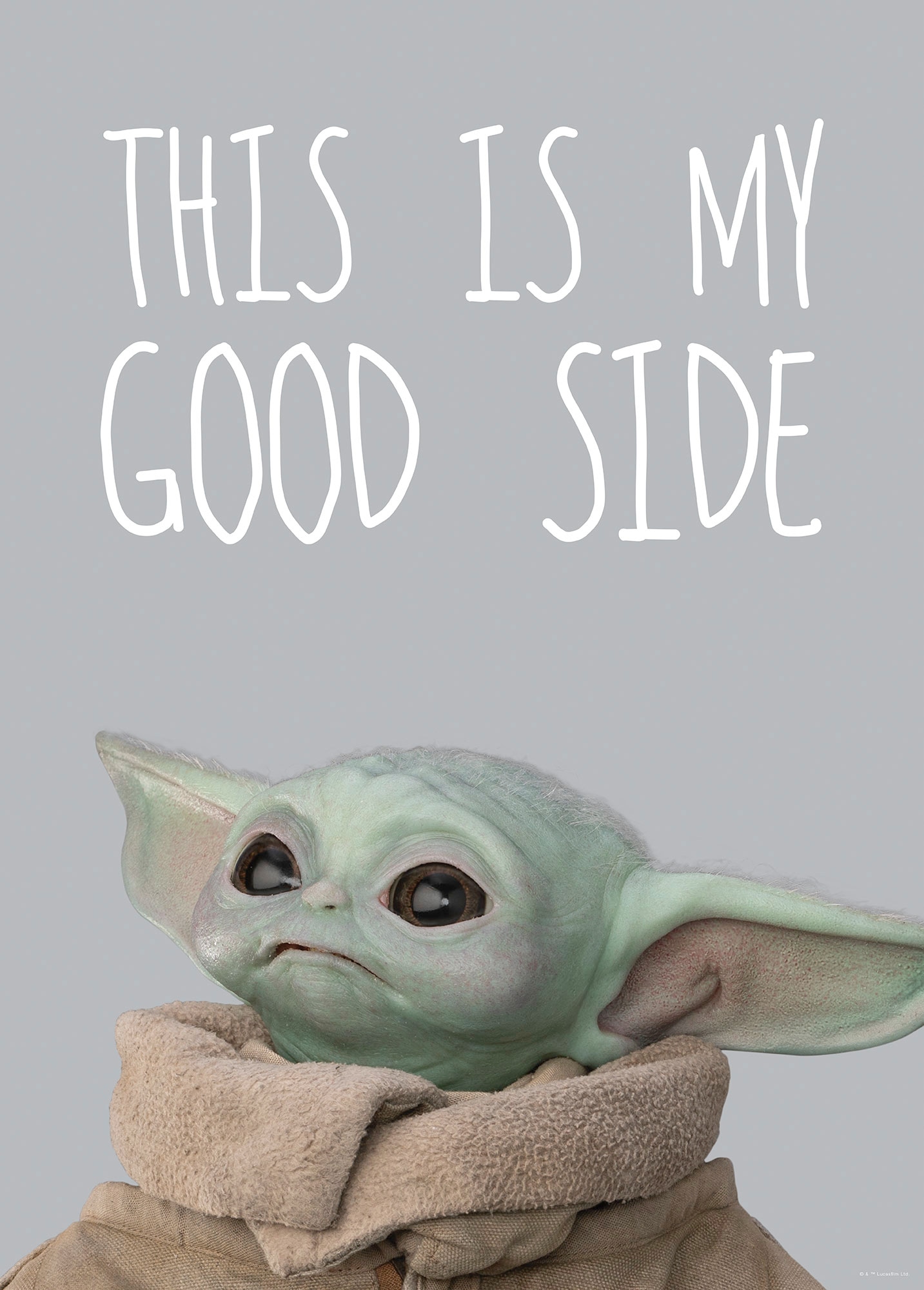 Komar Bild "Mandalorian The Child Chocolate Side" Disney  Star Wars 1 Stk. günstig online kaufen