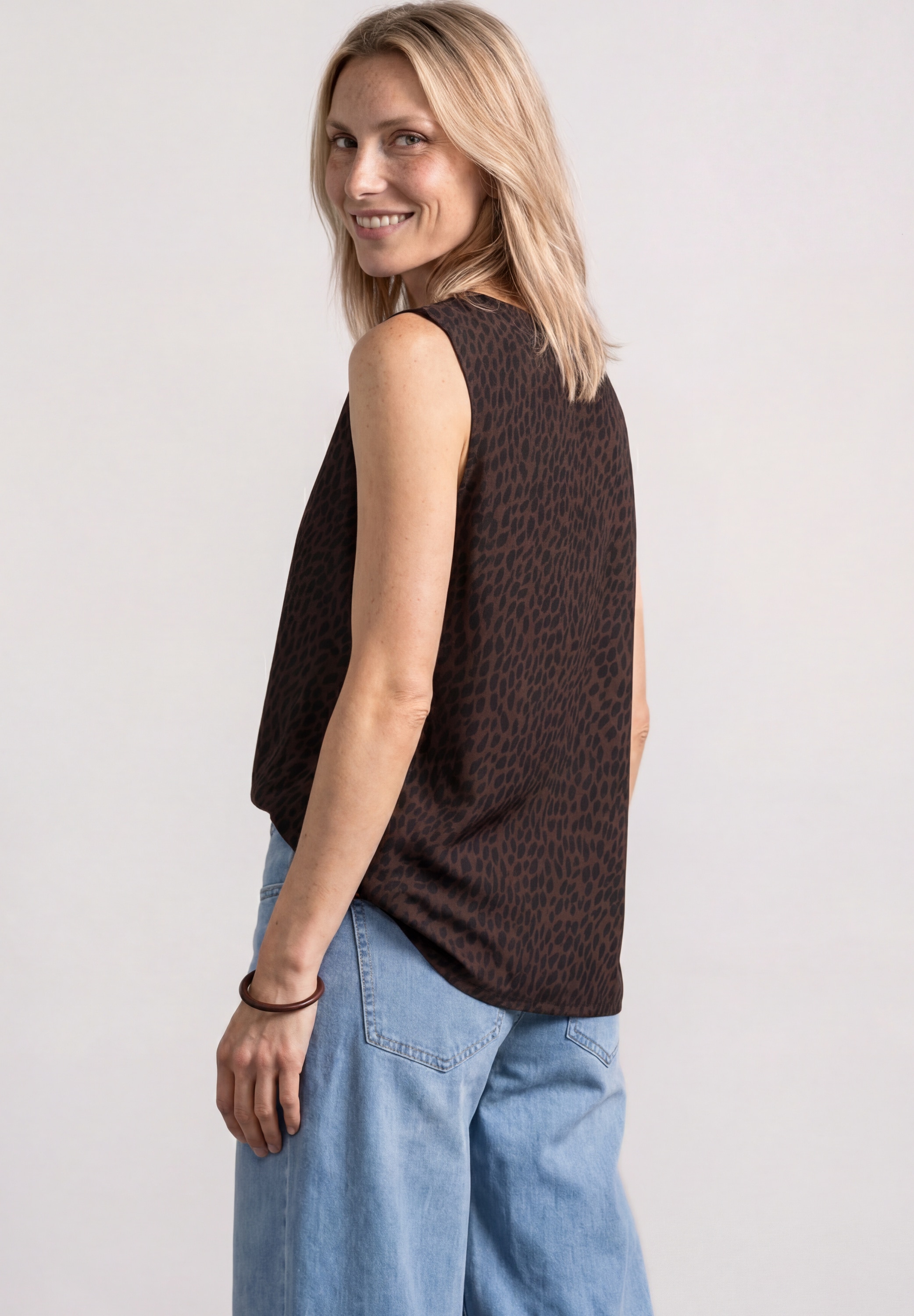 STREET ONE Blusentop mit Cut-Out Detail