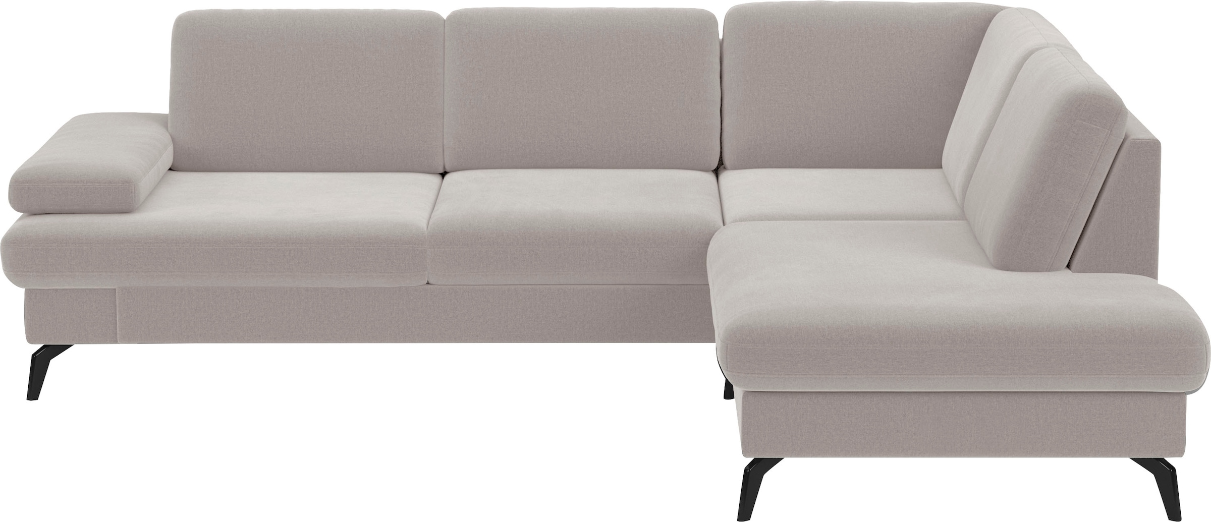 sit&more Ecksofa "Morris L-Form, inkl. Sitztiefenverstellung" wahlweise mit Armteilverstellung, Schlaffunktion & Bettkasten