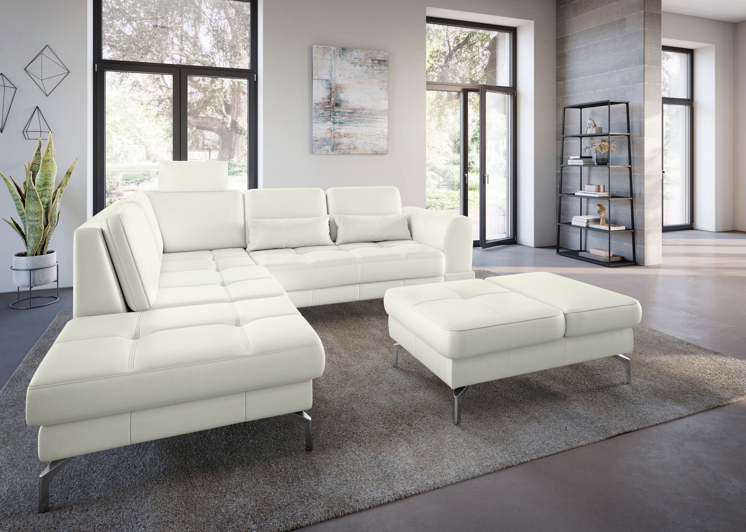 sit&more Ecksofa "Bendigo L-Form", inklusive Sitztiefenverstellung, Bodenfr günstig online kaufen