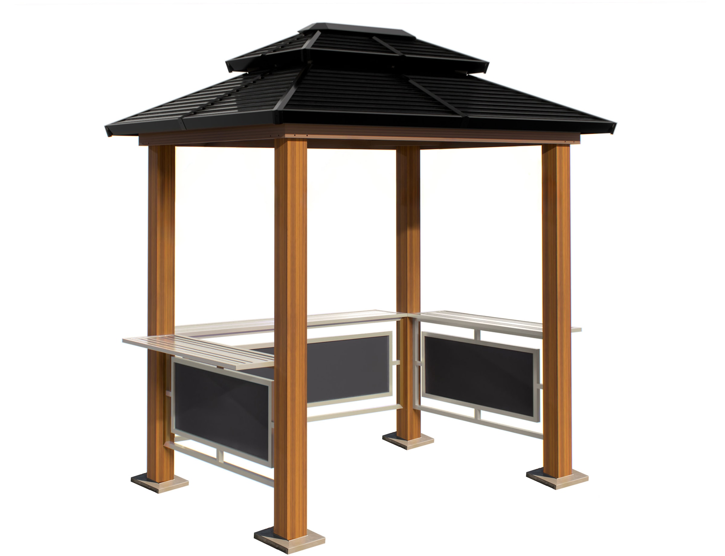 Sojag Grillpavillon »»Maui« Holzoptik«, 158x249x278 cm