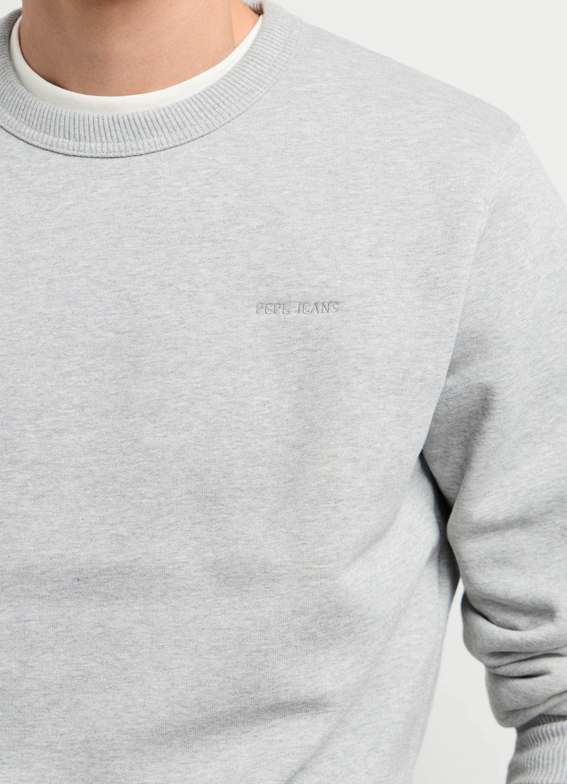 Pepe Jeans Sweatshirt »JEFFERSON CREW«, mit Logostickerei, Baumwollmix
