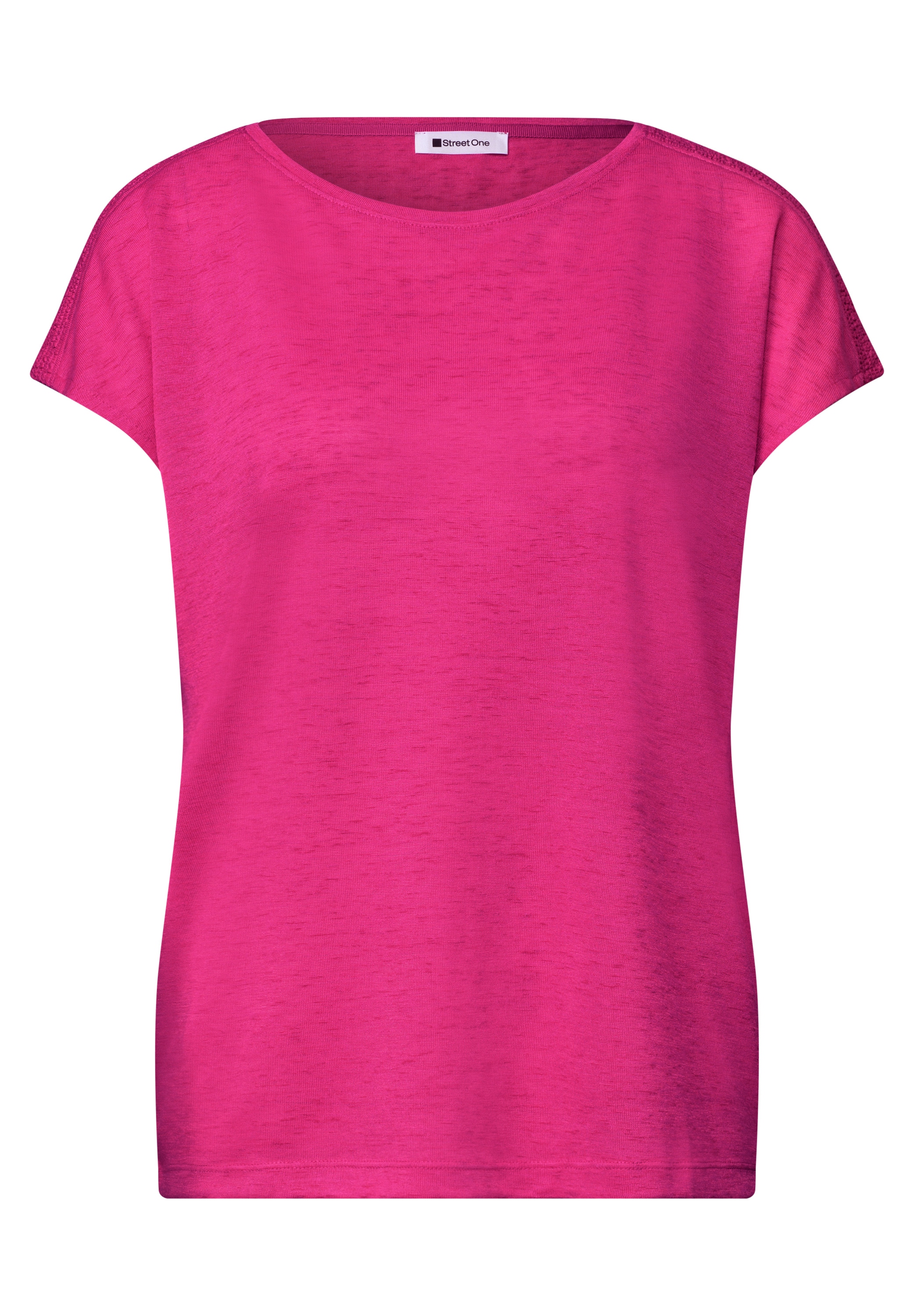 STREET ONE T-Shirt aus softem Materialmix
