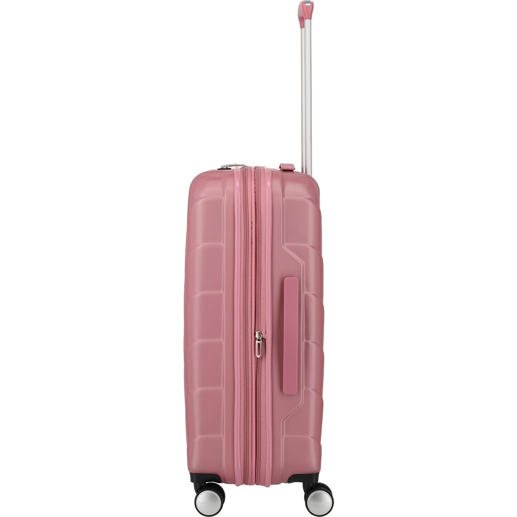 travelite Trolleyset »Kalisto, rose«, (3 tlg.), mit Volumenerweiterung;