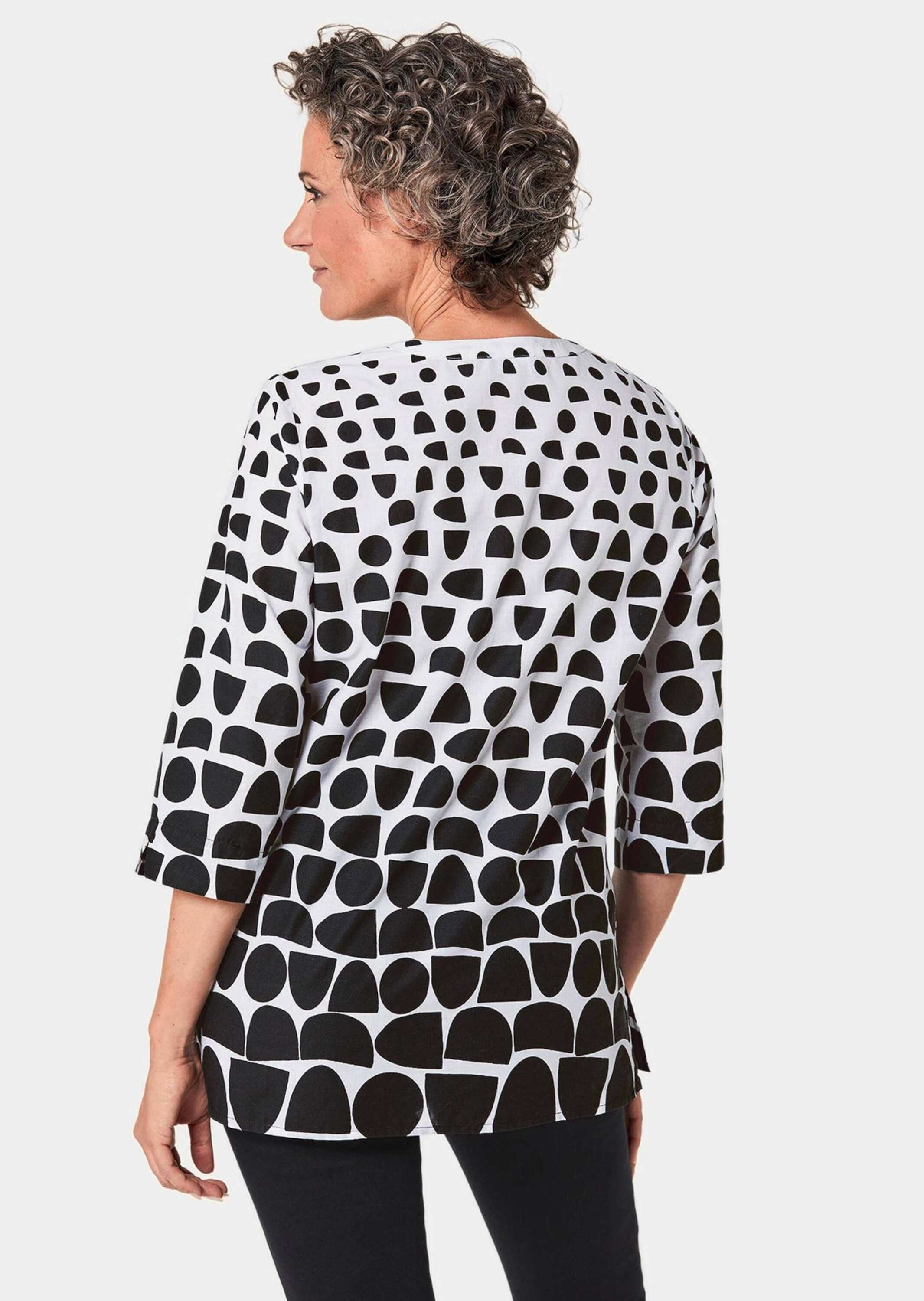 GOLDNER Druckbluse »Druckbluse Druckbluse aus reiner Baumwolle«