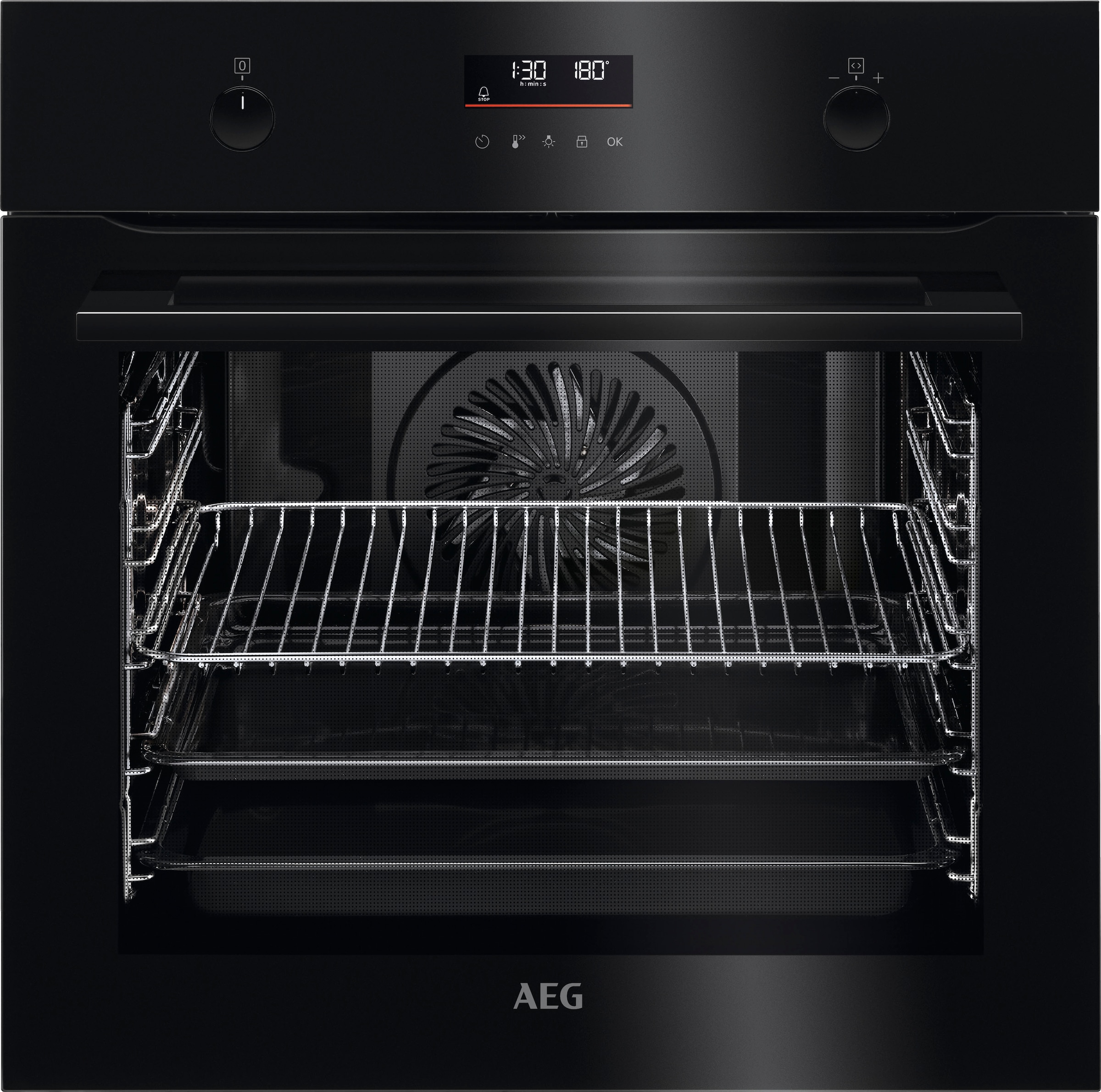 AEG Backofen Serie 6000 "BPE535060B 944 188 762", mit 1-fach-Teleskopauszug, Pyrolyse-Selbstreinigung