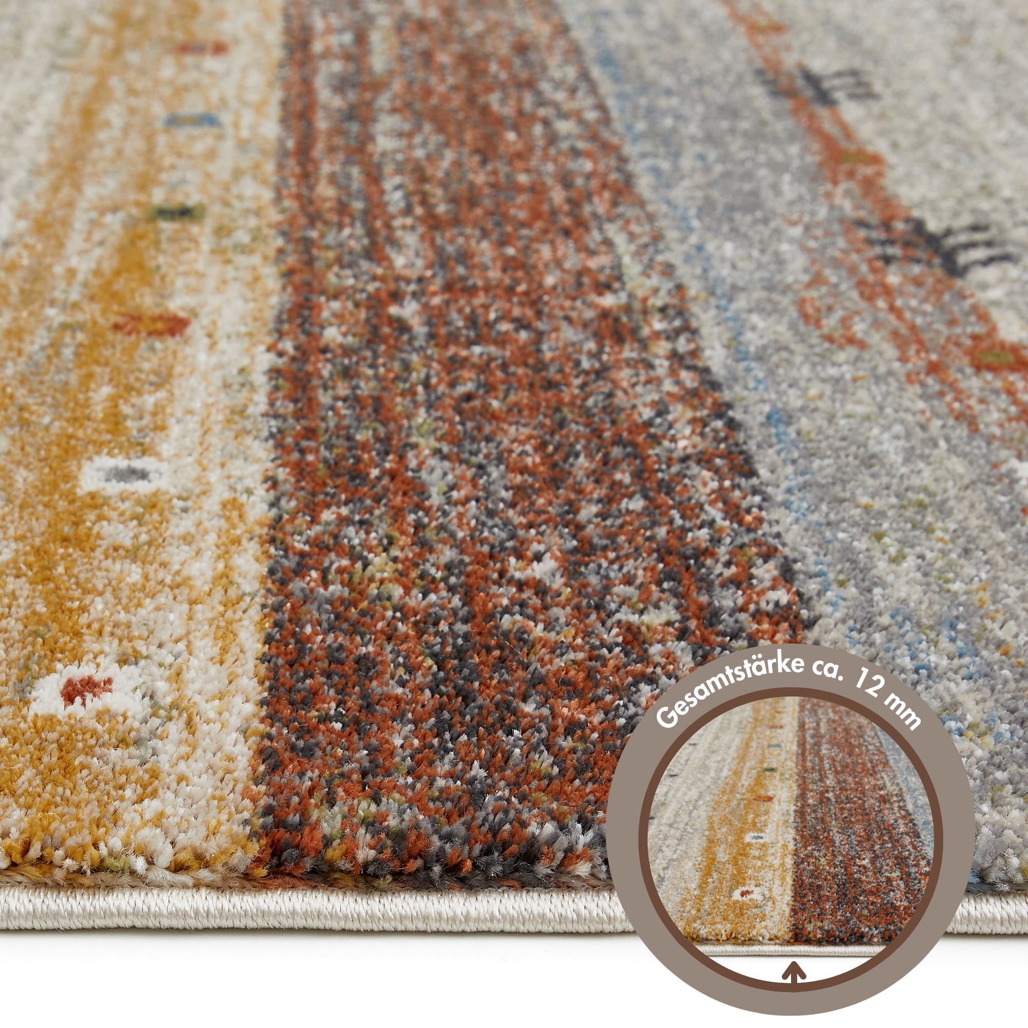 LUXOR living Teppich »Montreal«, rechteckig, 12 mm Höhe, Kurzflor, modernes Design, Wohnzimmer, Schlafzimmer