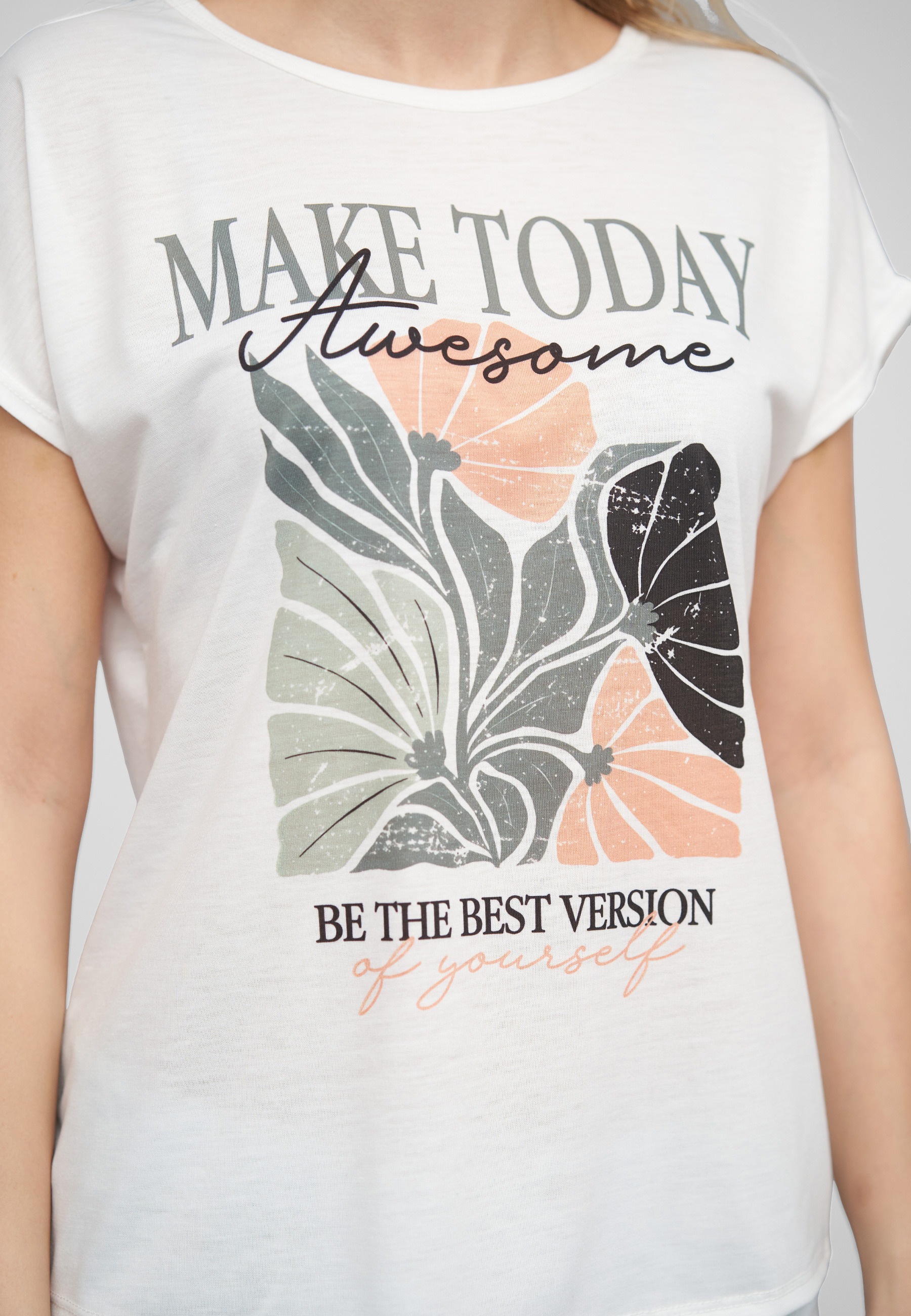 CLOUD 5IVE T-Shirt »CLOUD 5IVE Viskose T-Shirt Print« 1