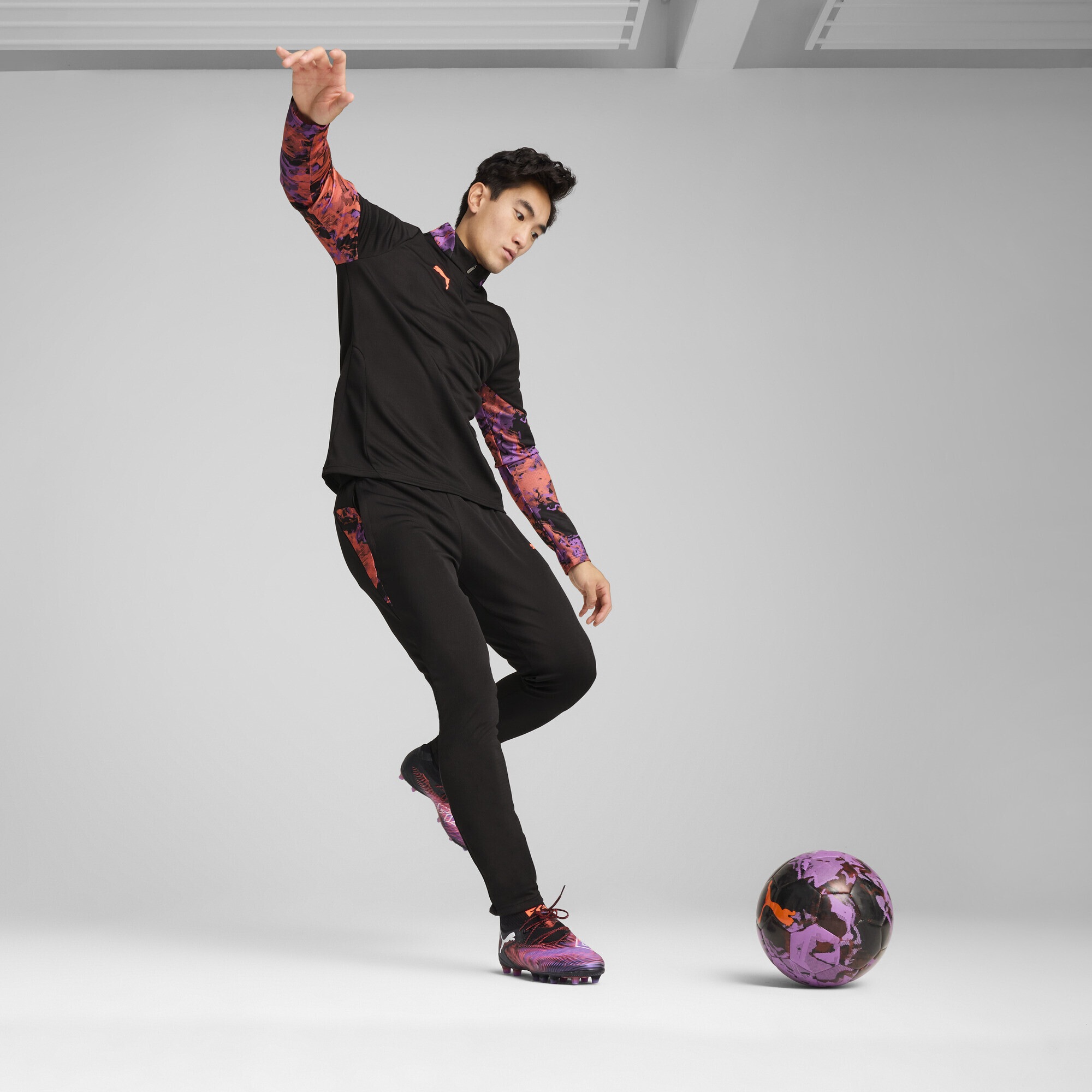PUMA Sweatjacke »IndividualCUP Fußballtop mit viertellangem Reißverschluss Herren«