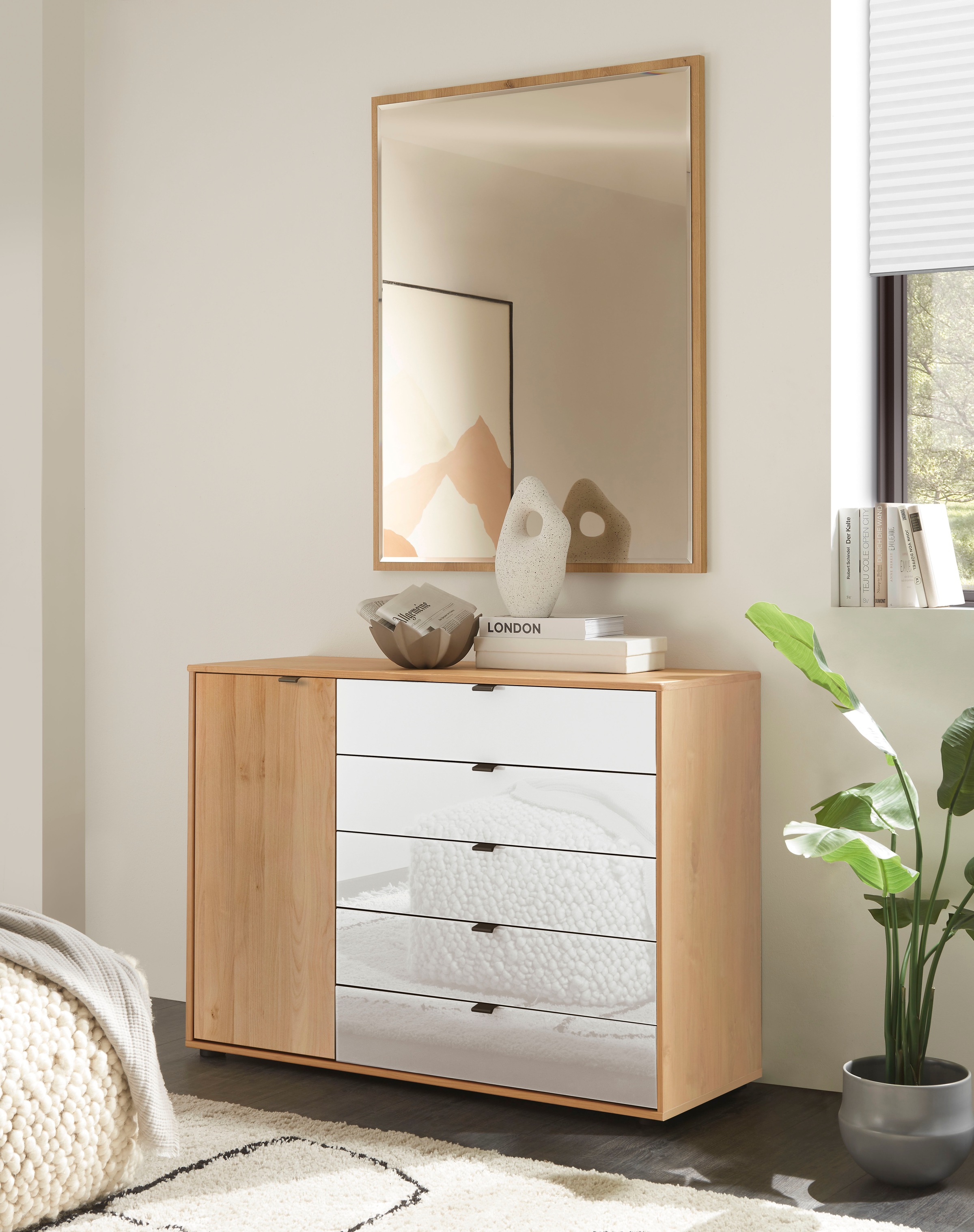 WIEMANN Kombikommode "Cardiff Sideboard, Wäscheschrank, teilmassiv Erle, mi günstig online kaufen