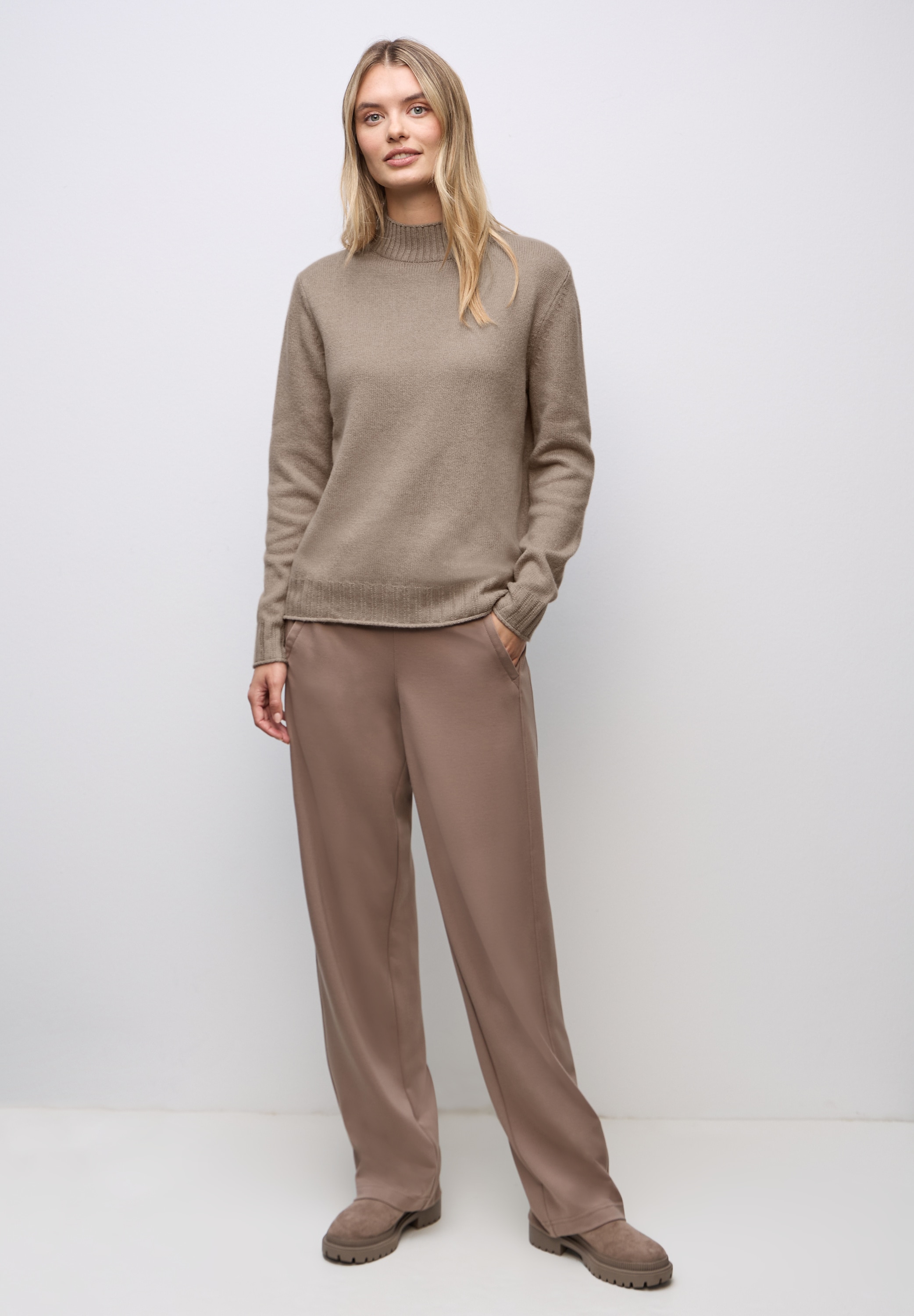 STREET ONE Stehkragenpullover Grobstrick