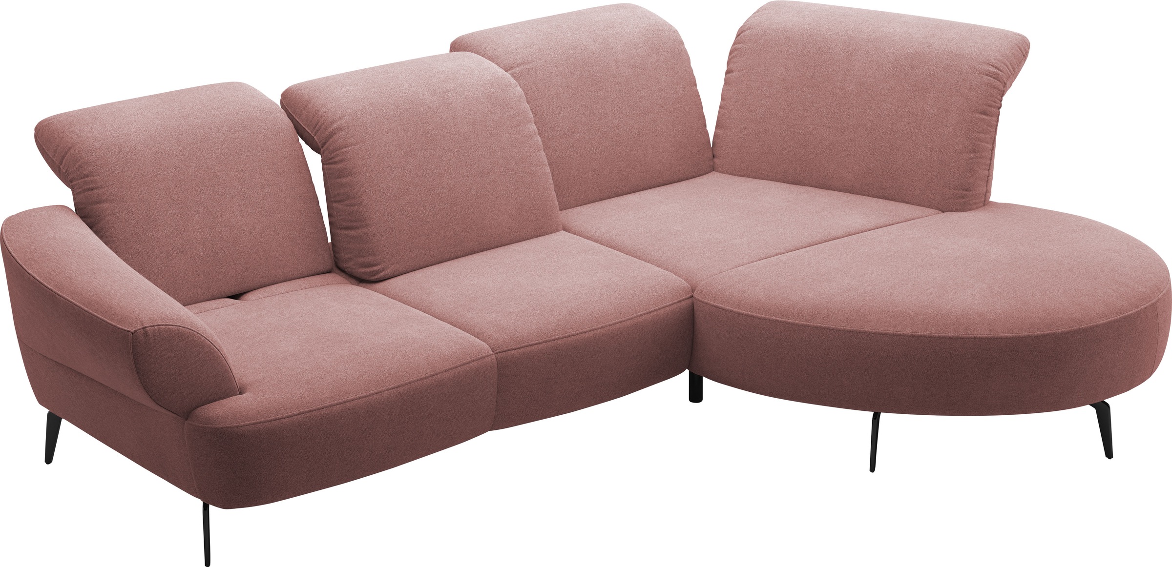 sit&more Ecksofa »Dance, L-Form, inkl. Sitztiefenverstellung«, inkl. Click&Seat, optional mit Kopfteilverstellung