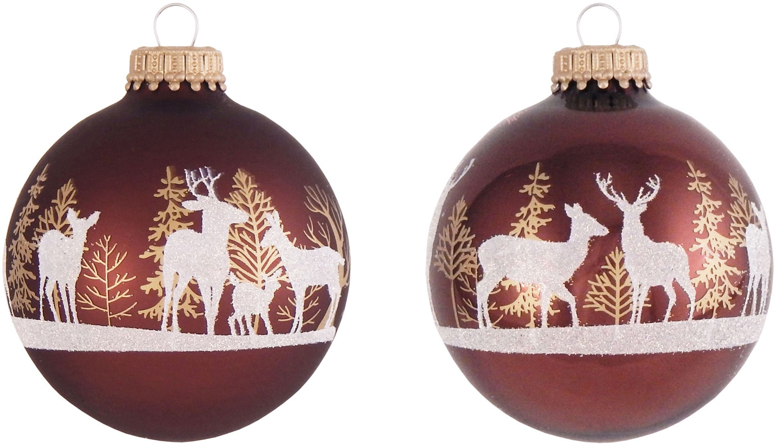 Krebs Glas Lauscha Weihnachtsbaumkugel | BAUR (Set, St.), »CBK60294, Glas«, 4 Christbaumschmuck, mit Waldhirsch Christbaumkugeln Weihnachtsdeko, kaufen