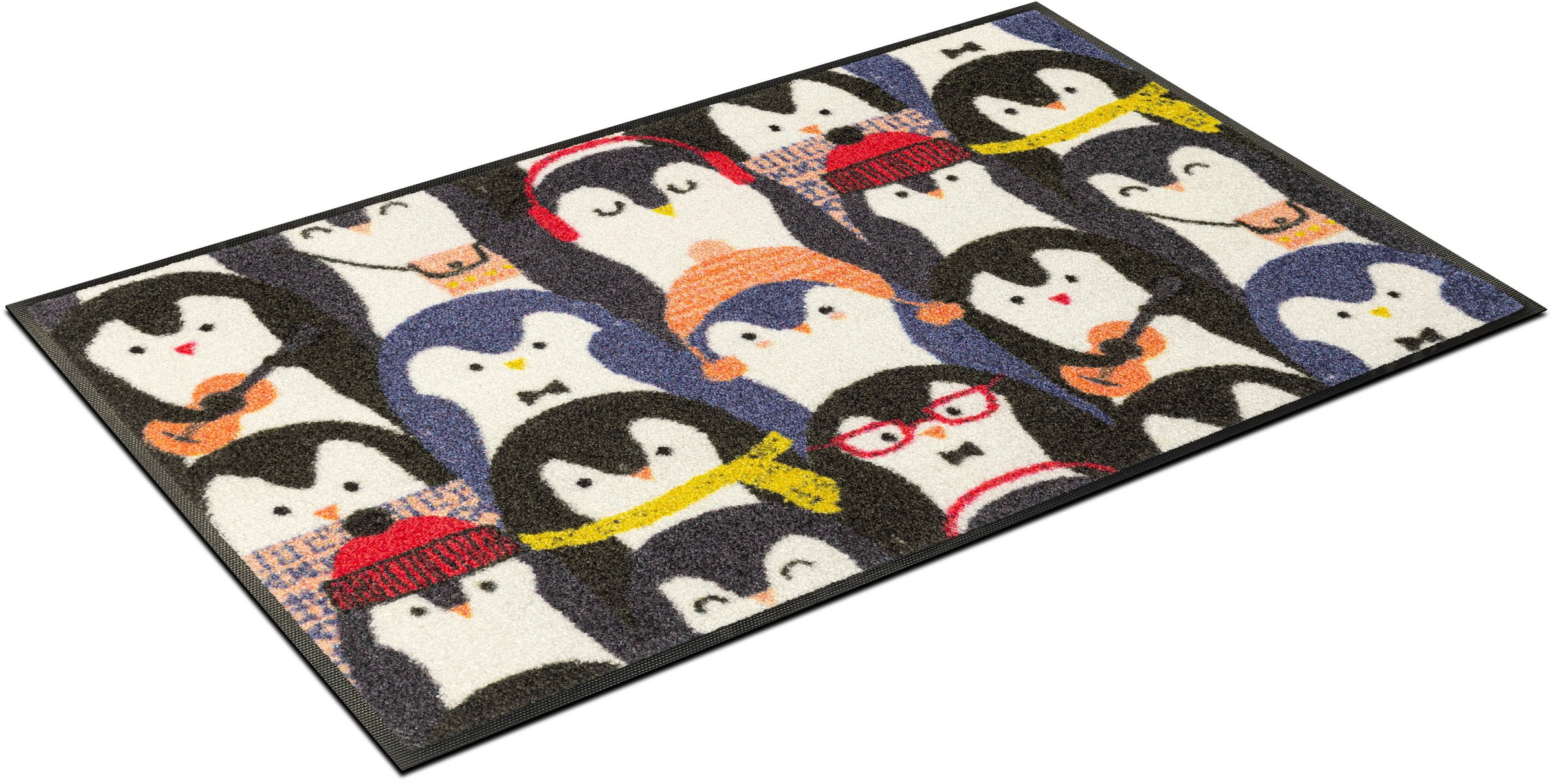 wash+dry by Kleen-Tex Fußmatte »Penguin Audience«, rechteckig, 7 mm Höhe