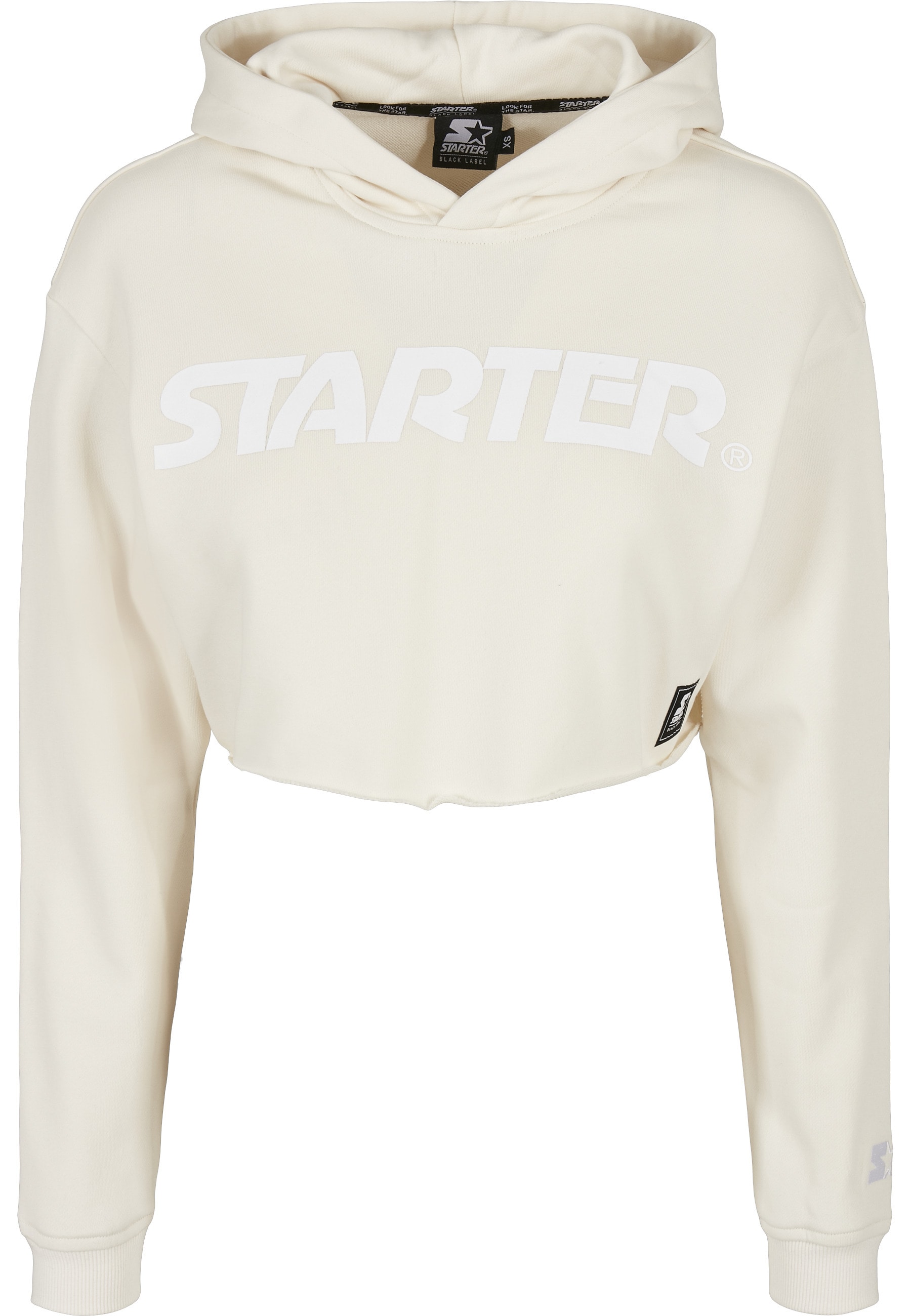 Starter Black Label Rundhalspullover "Starter Black Label Damen Ladies Starter Cropped Hoody" 1 Stk.