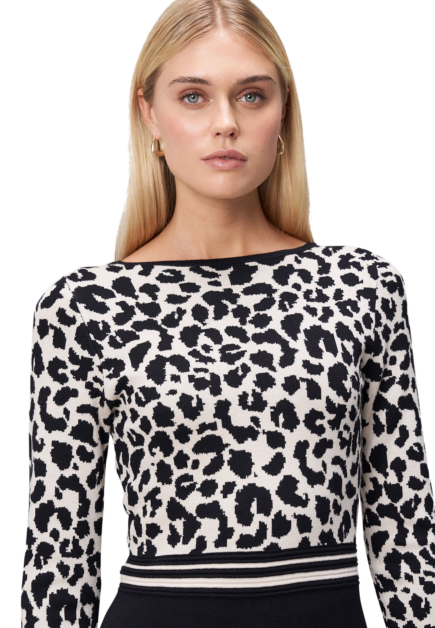 Zero Strickkleid »zero Damen Strickkleid mit Leomuster«, Plain/ohne Details