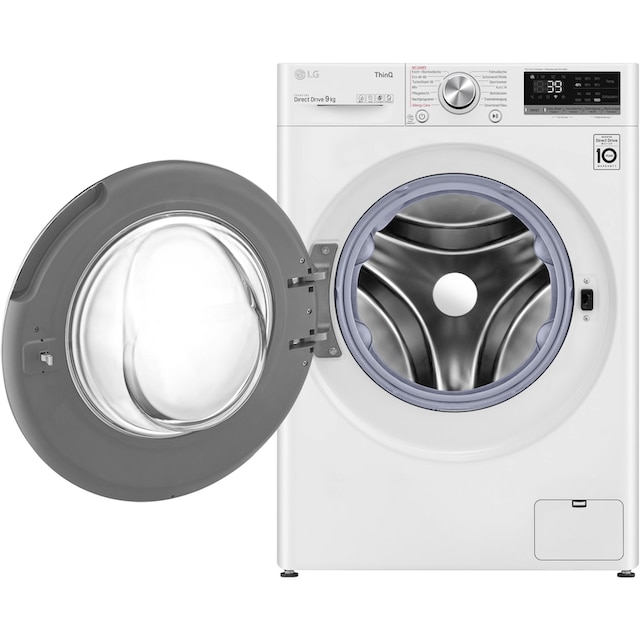 LG Waschmaschine »F6WV709P1«, F6WV709P1, 9 kg, 1600 U/min, TurboWash® -  Waschen in nur 39 Minuten | BAUR