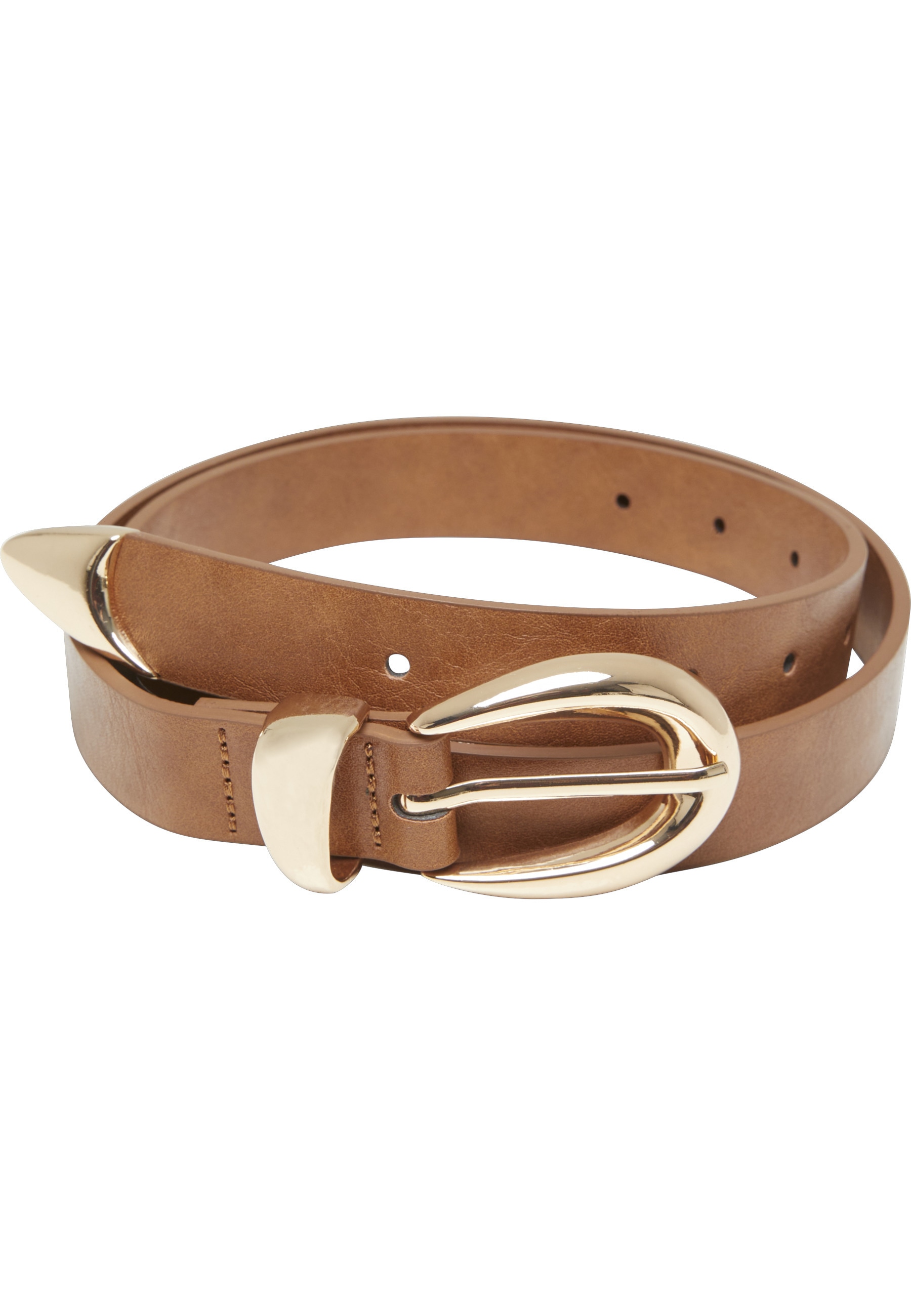 URBAN CLASSICS Synthetikgürtel »Urban Classics Chunky Buckle Loop Synthetic Leather Belt«