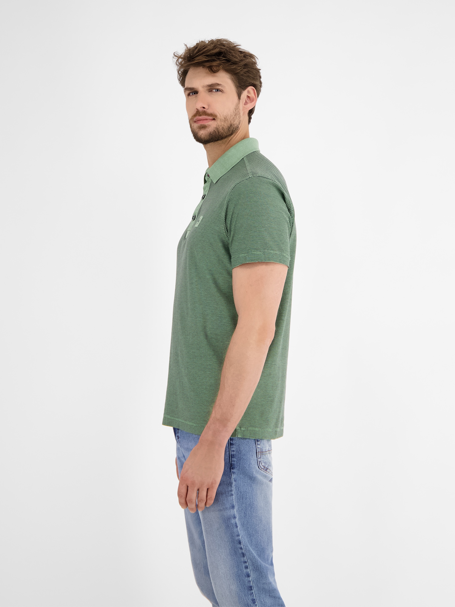 LERROS Poloshirt »LERROS Herren Poloshirt, gestreift«
