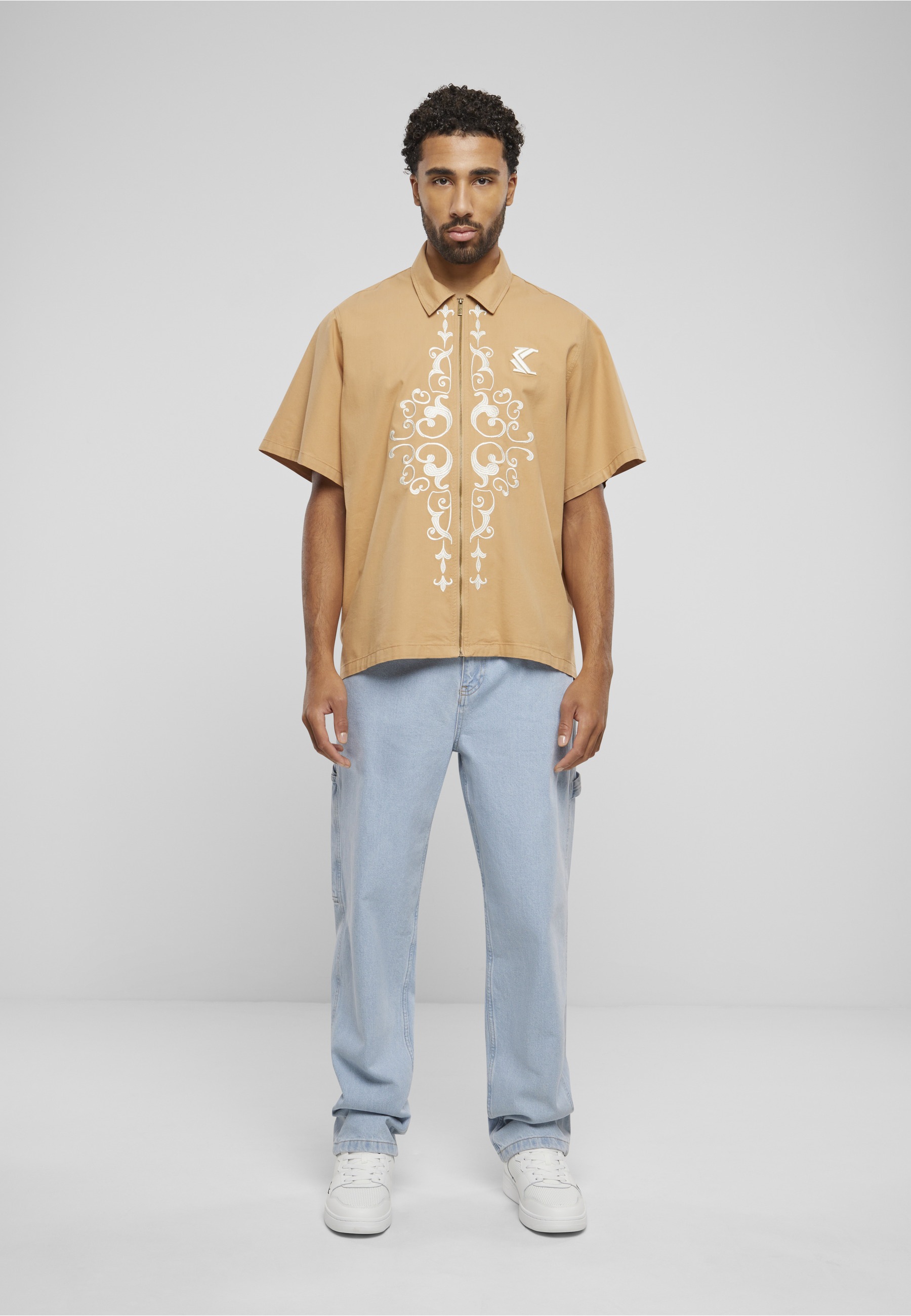 Karl Kani Kurzarmshirt »Karl Kani Herren KM241-009-1 Karl Kani Og Ornament Woven Shirt« 1 Stk.