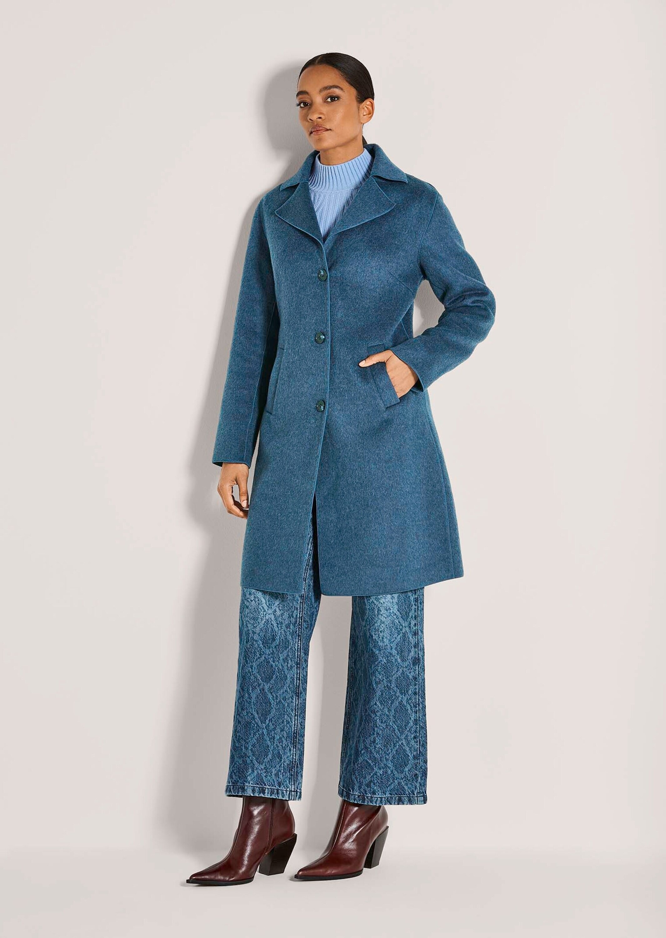 MADELEINE Langmantel "Doubleface-Mantel Eleganter Wollmantel mit Reverskrag günstig online kaufen