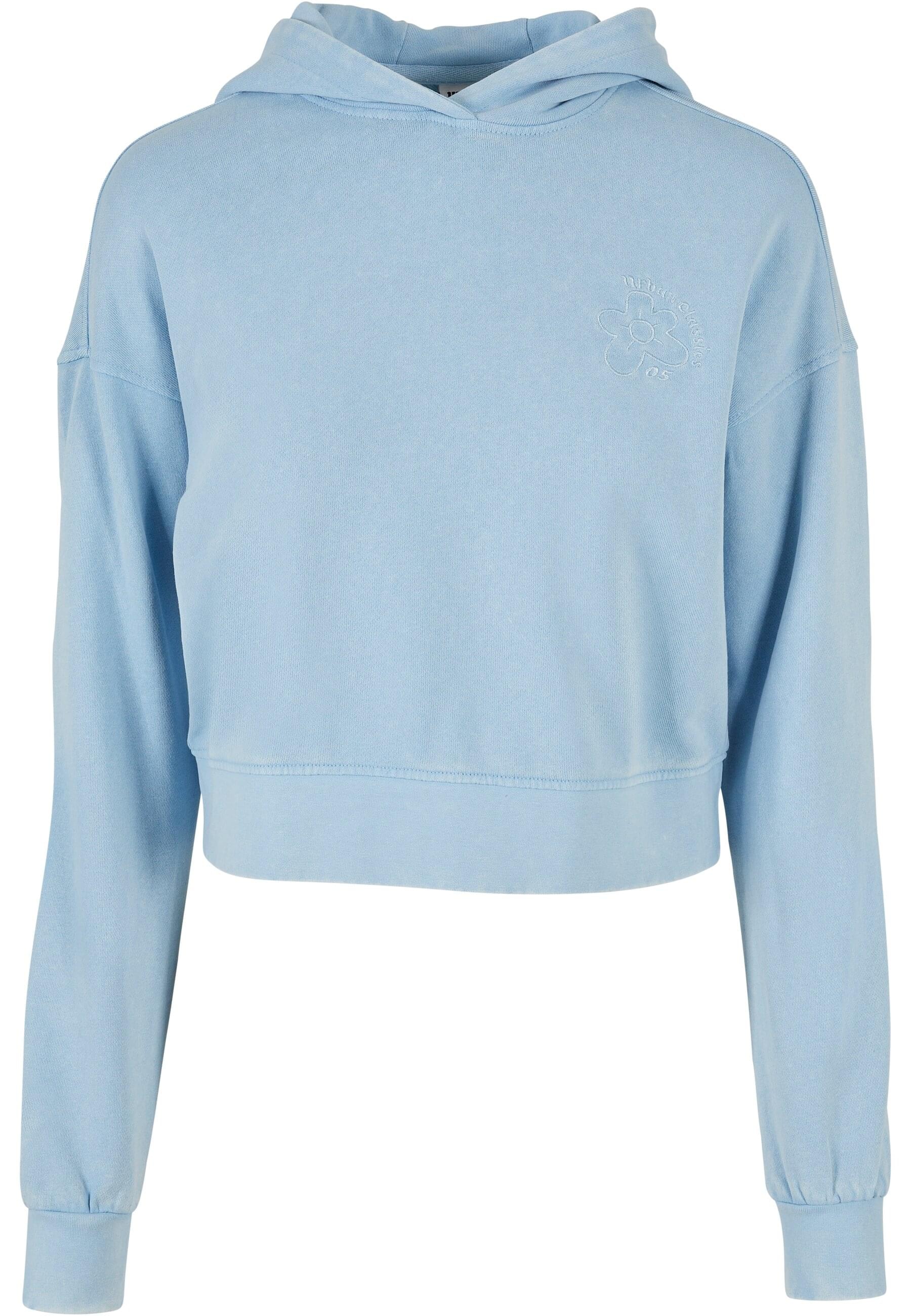 Kapuzenpullover »Urban Classics Damen Ladies Short Flower Embroidery Terry Hoody«