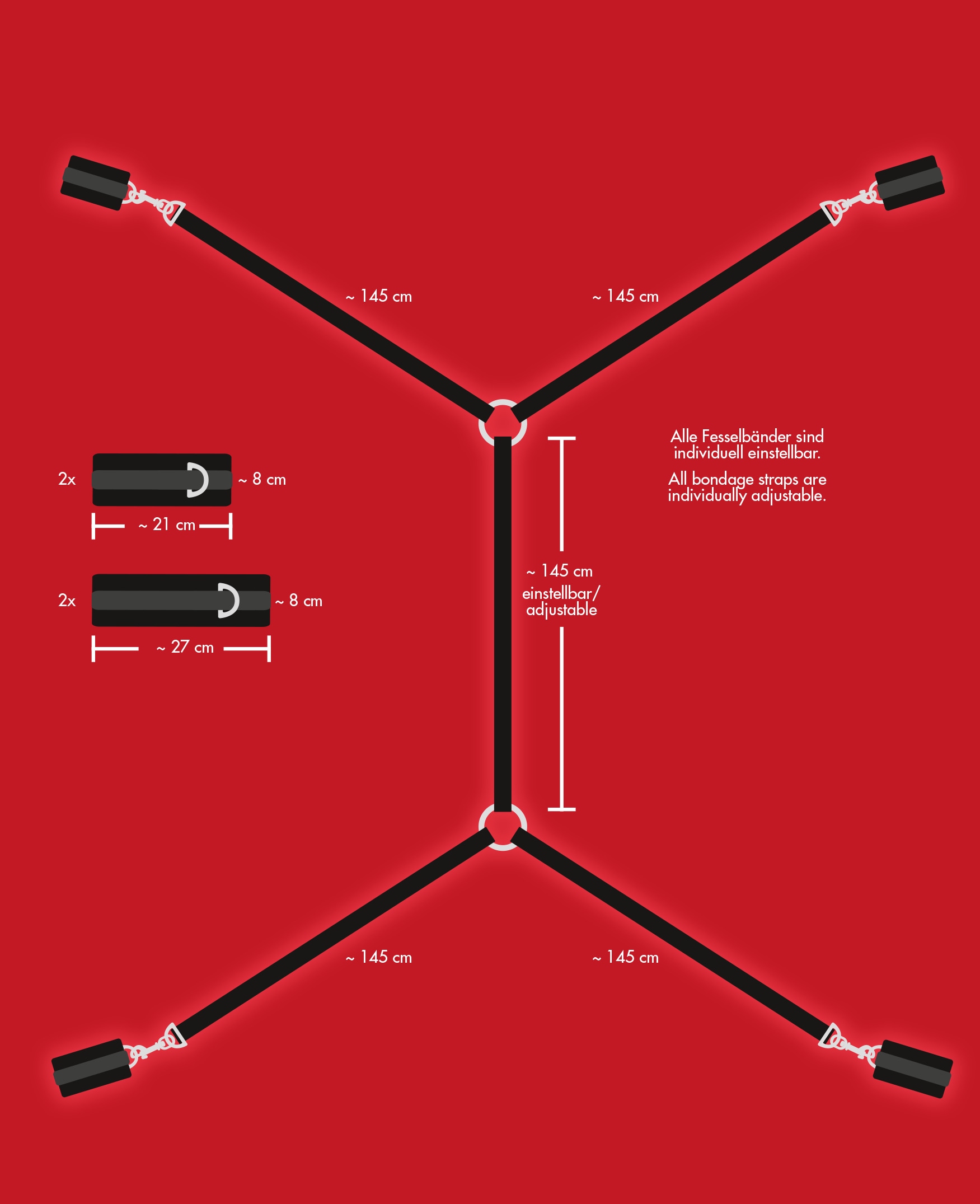 Bad Kitty Handschlaufe »Bettfesseln Bad Kitty Fessel-Set«