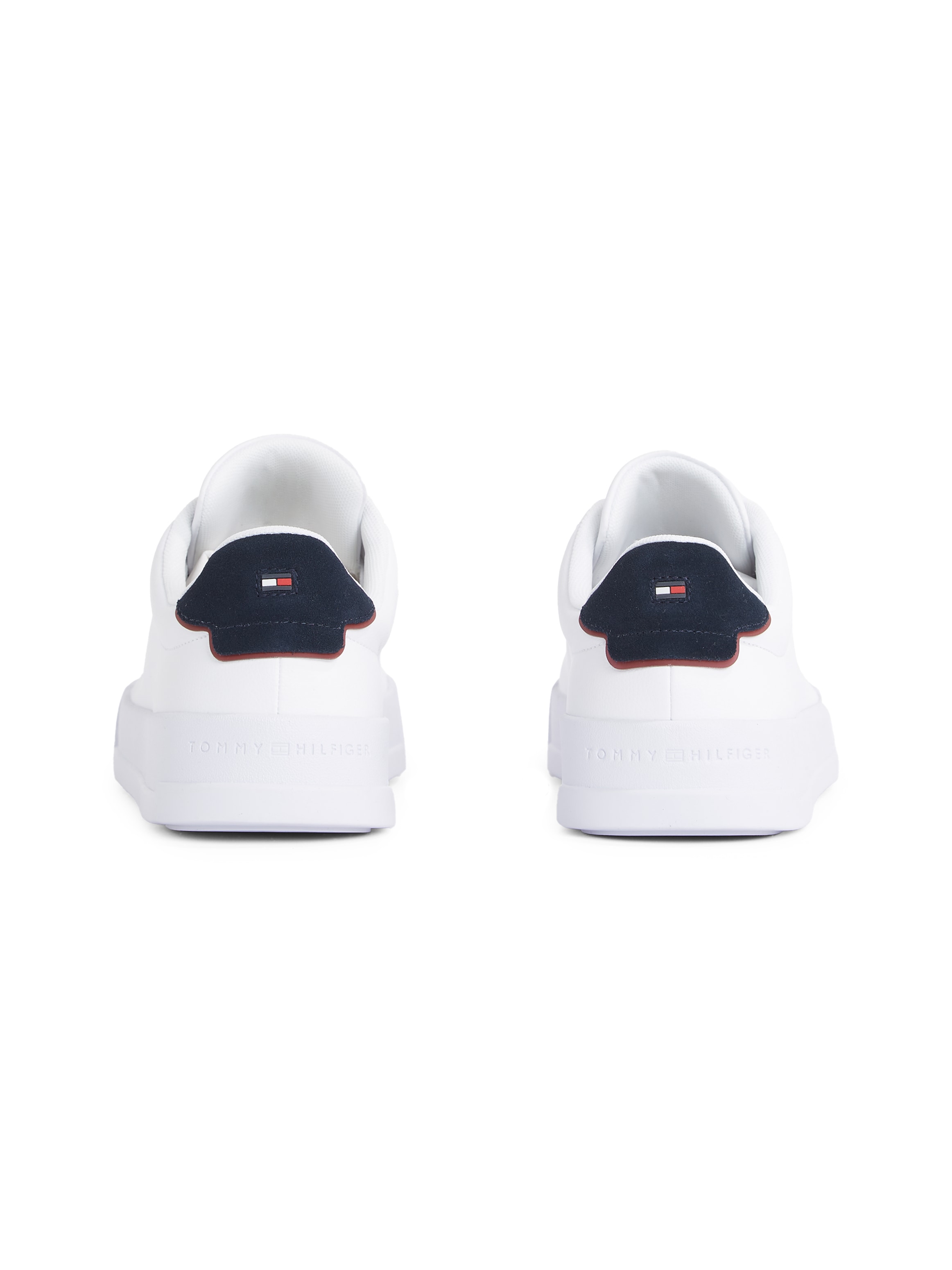 Tommy Hilfiger Plateausneaker »TH COURT LTH DETAIL ESS«, Freizeitschuh, Halbschuh, Schnürschuh mit seitlichem Logoschriftzug