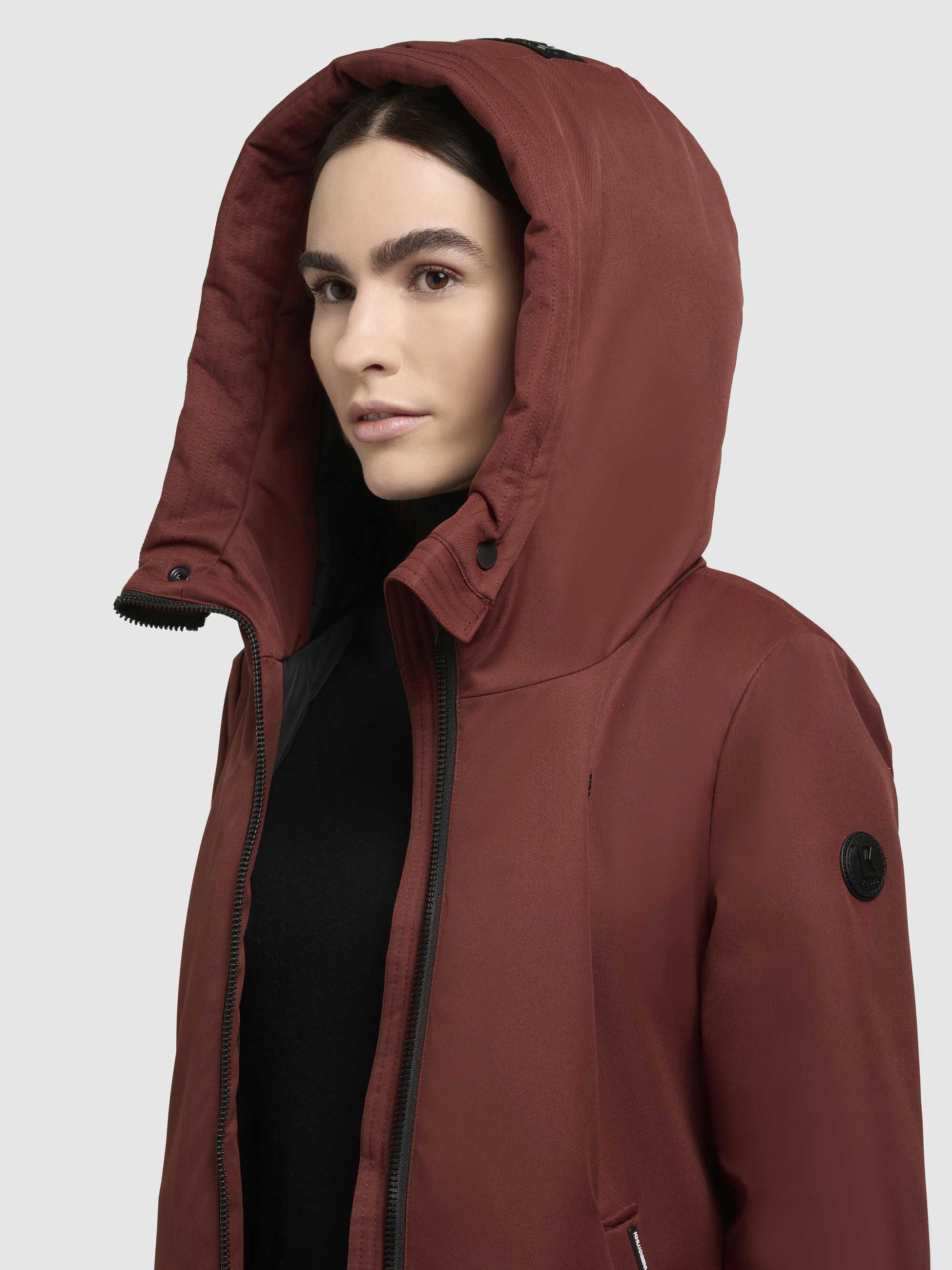 khujo Kurzmantel »Yaak3-YM«, urbaner Damen Parka mit gestepptem Innenfutter