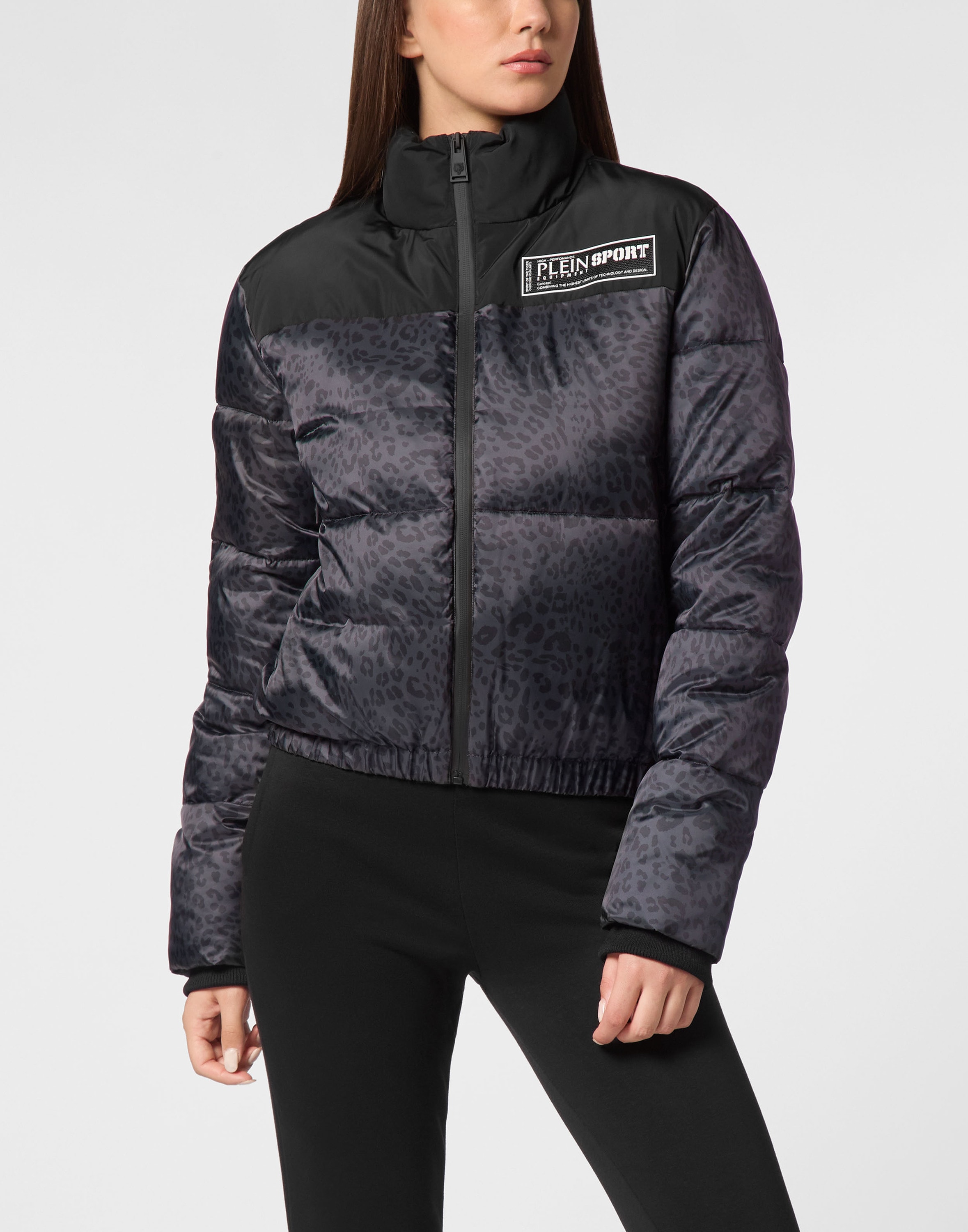 PLEIN SPORT Daunenjacke "Leopard" günstig online kaufen