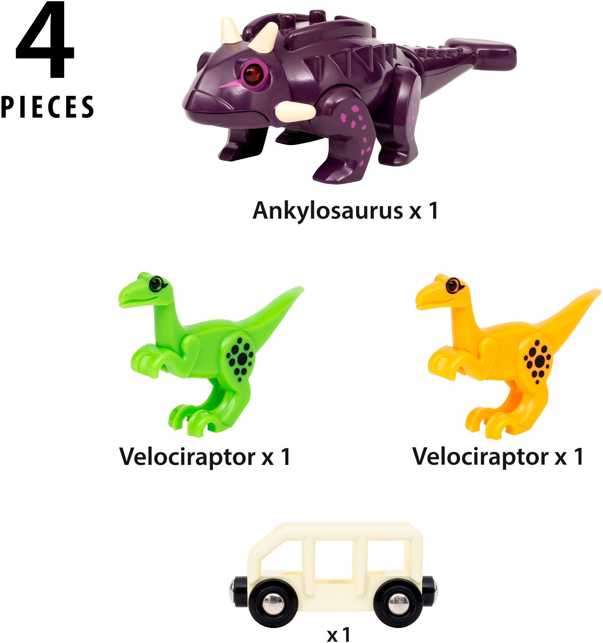 BRIO® Actionfigur »BRIO World - Dinosaurier Ankylosaurus«, mit Licht und Sound
