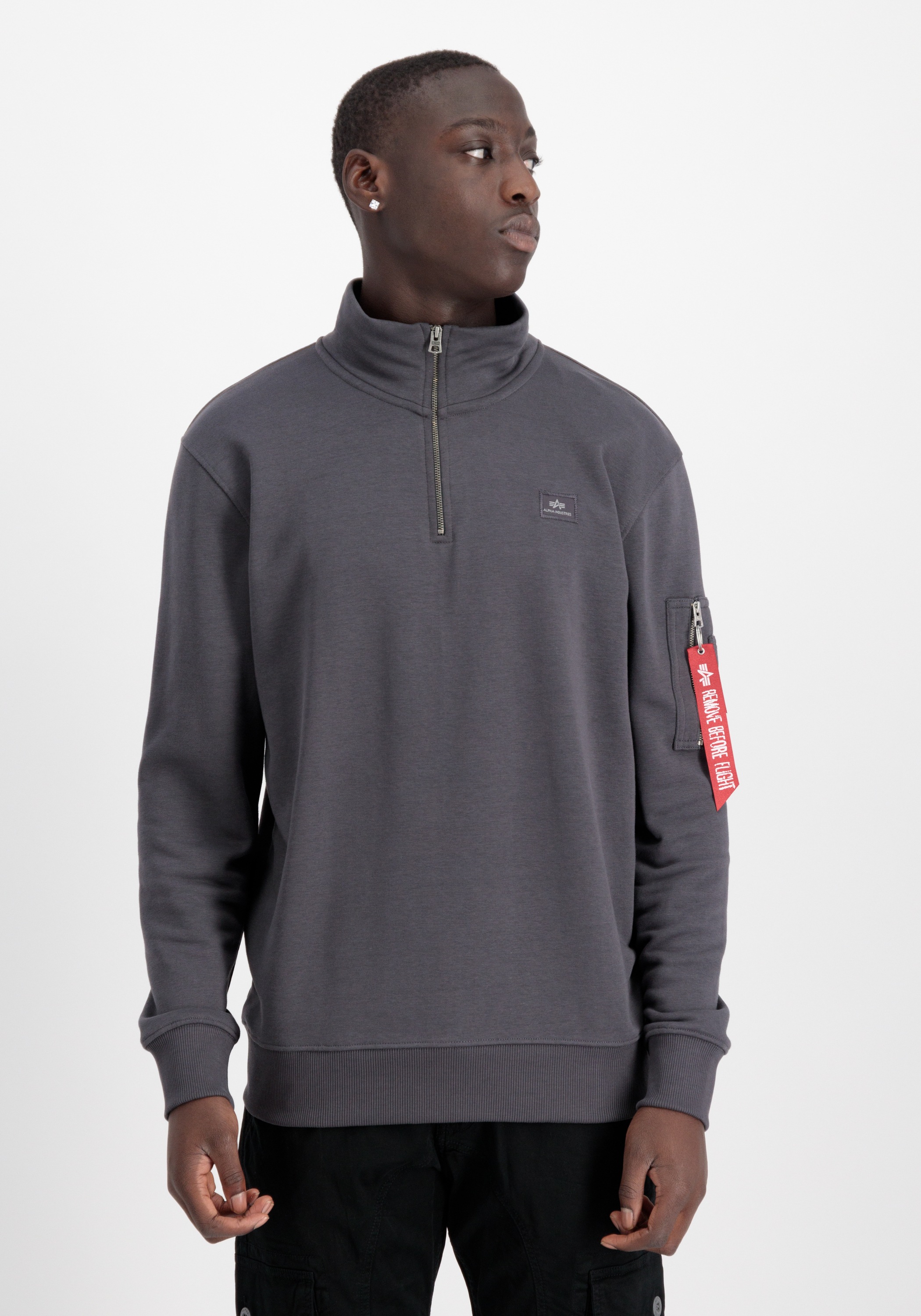 Alpha Industries Sweater "X-Fit Half Zip Sweater" günstig online kaufen
