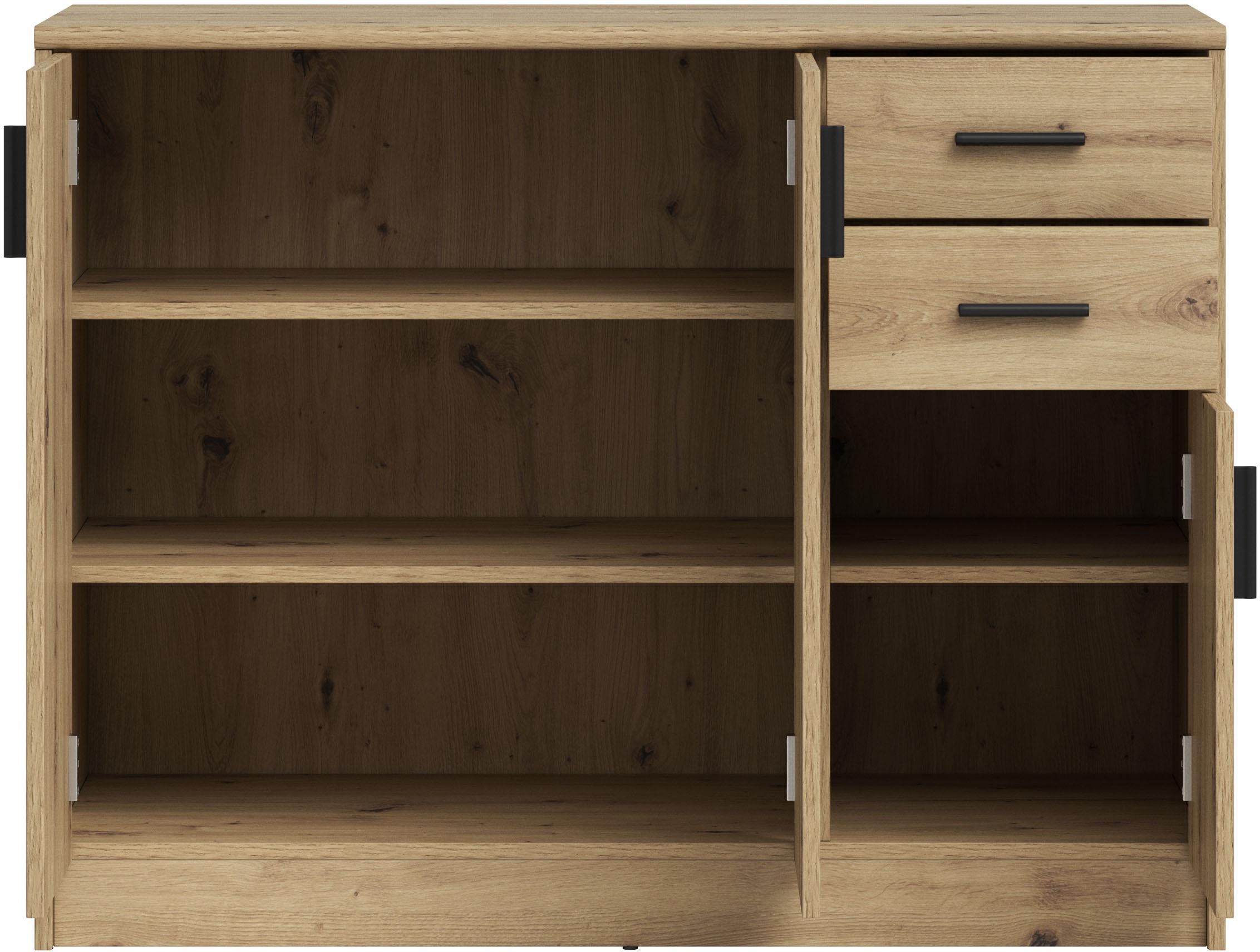HBZ Sideboard »Nelly Kommode, BxHxT 109x86x50cm«, (1 St.), Breite 109cm, Einlegeböden verstellbar, foliert