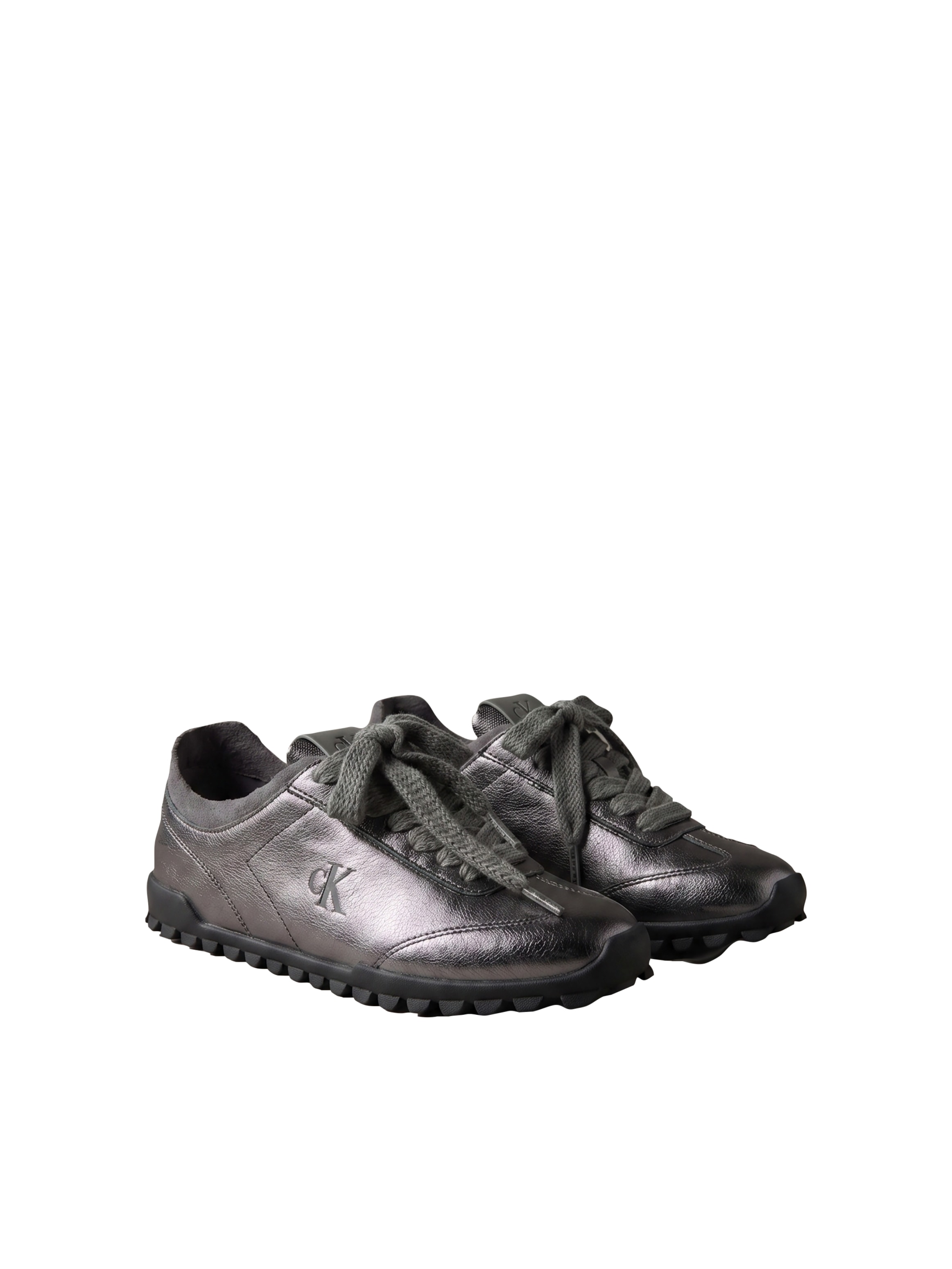 Calvin Klein "LOW PROFILE SNEAKER MET" Halbschuh, Freizeitschuh, Schnürschuh in Metallic-Optik