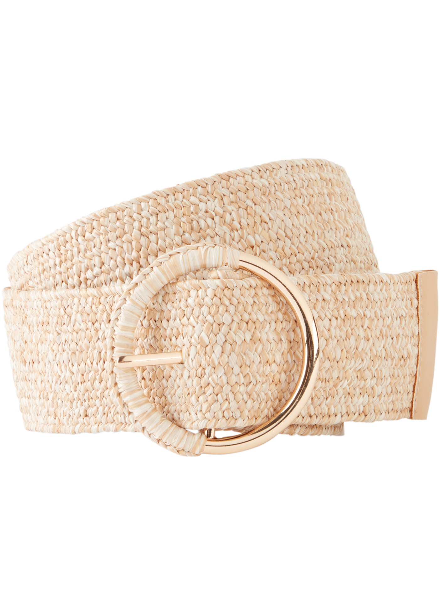 bonprix Taillengürtel aus Polypropylen, mit Elastodien-Anteil, in Stroh-Opt günstig online kaufen