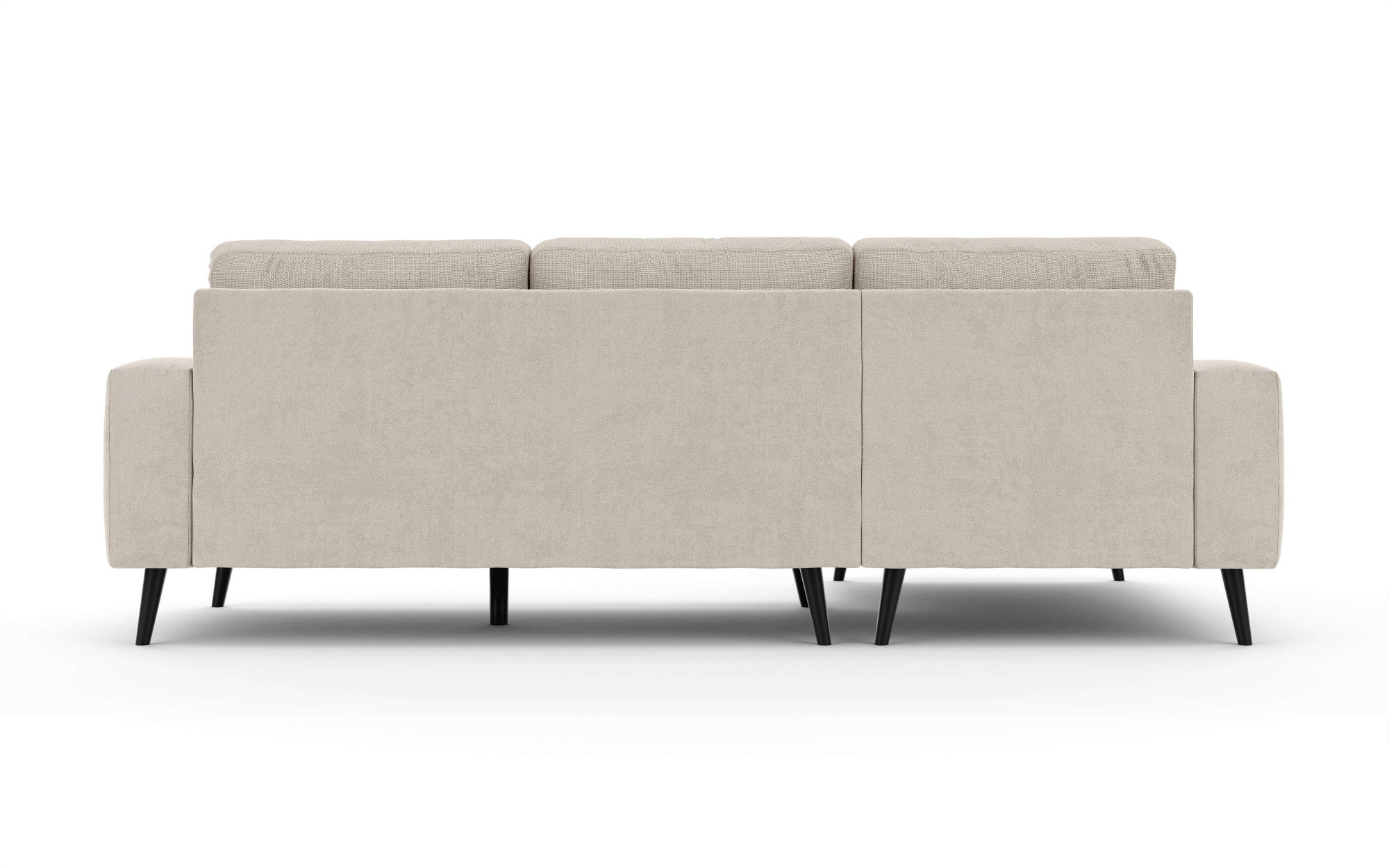 INOSIGN Ecksofa »SERINE mit Recamiere rechts/links bestellbar, Maße B/H/T 253/91/161 cm«, L-Form mit Wellenunterfederung, 3 Rückenkissen, ohne Bettfunktion
