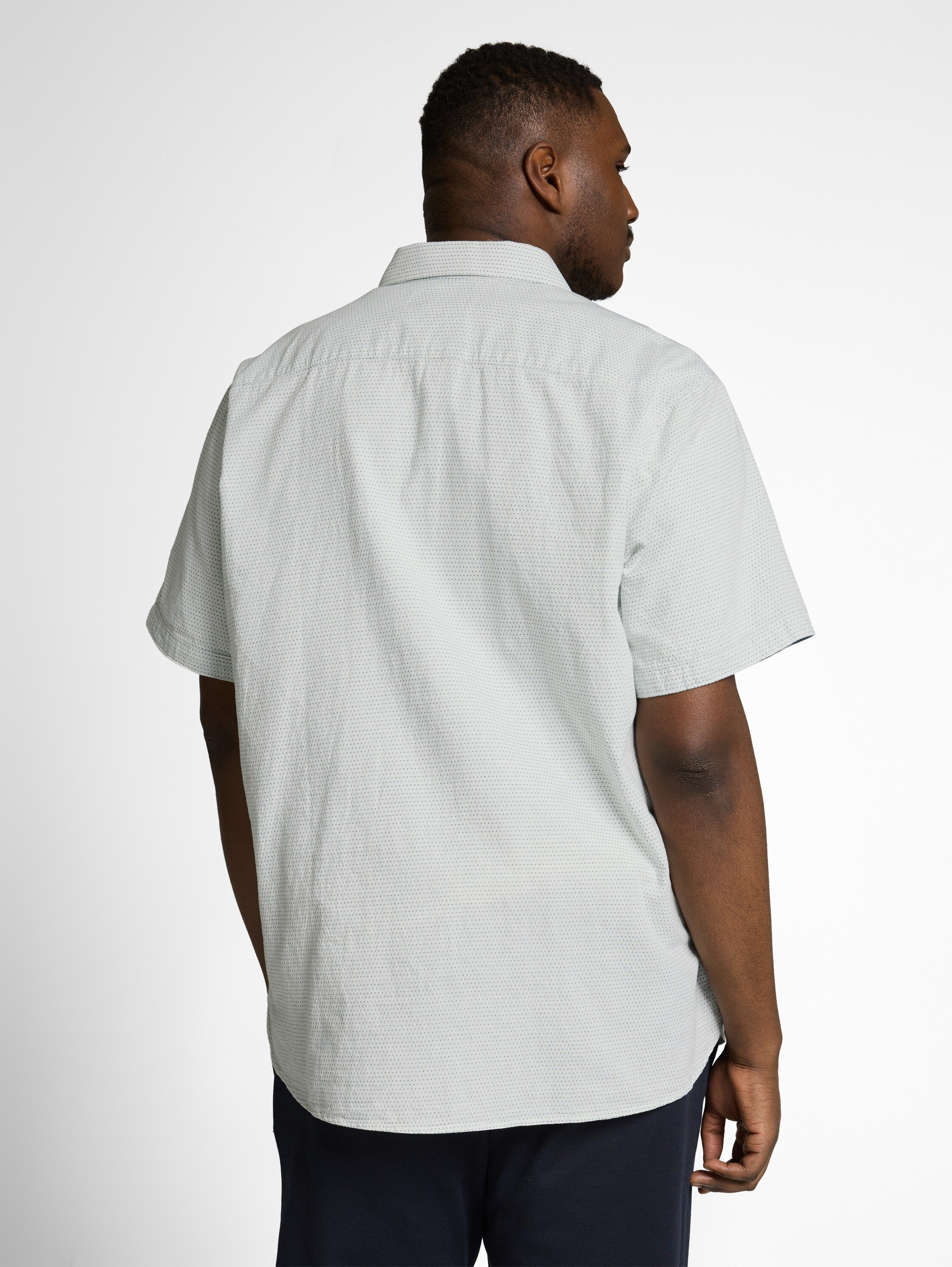 TOM TAILOR PLUS Kurzarmhemd mit Minimalprint - Große Größen günstig online kaufen