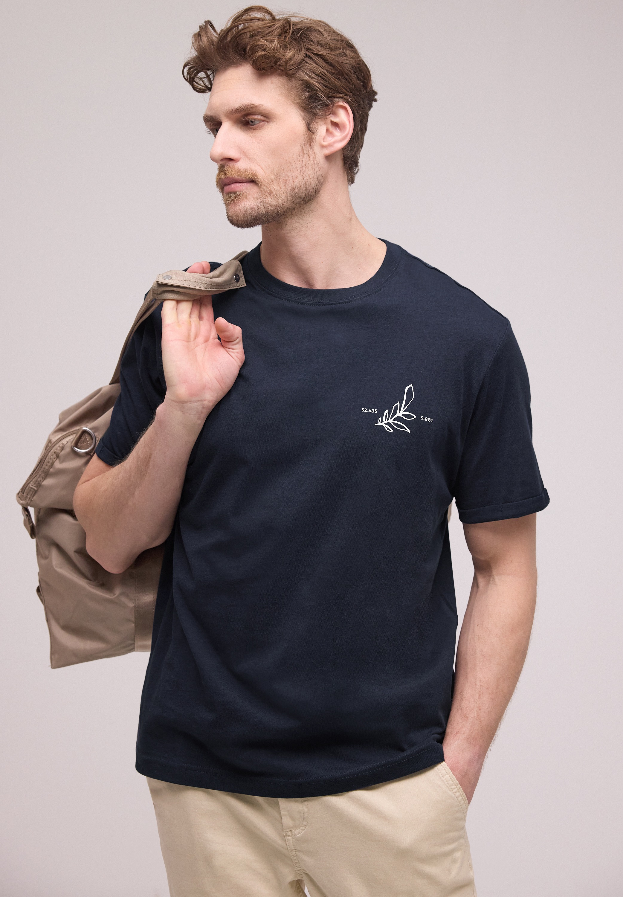 STREET ONE MEN T-Shirt aus reiner Baumwolle