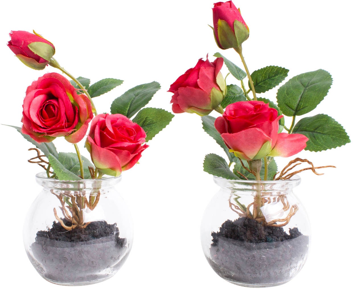 Botanic-Haus Kunstblume »Rosen im Glas« | BAUR kaufen