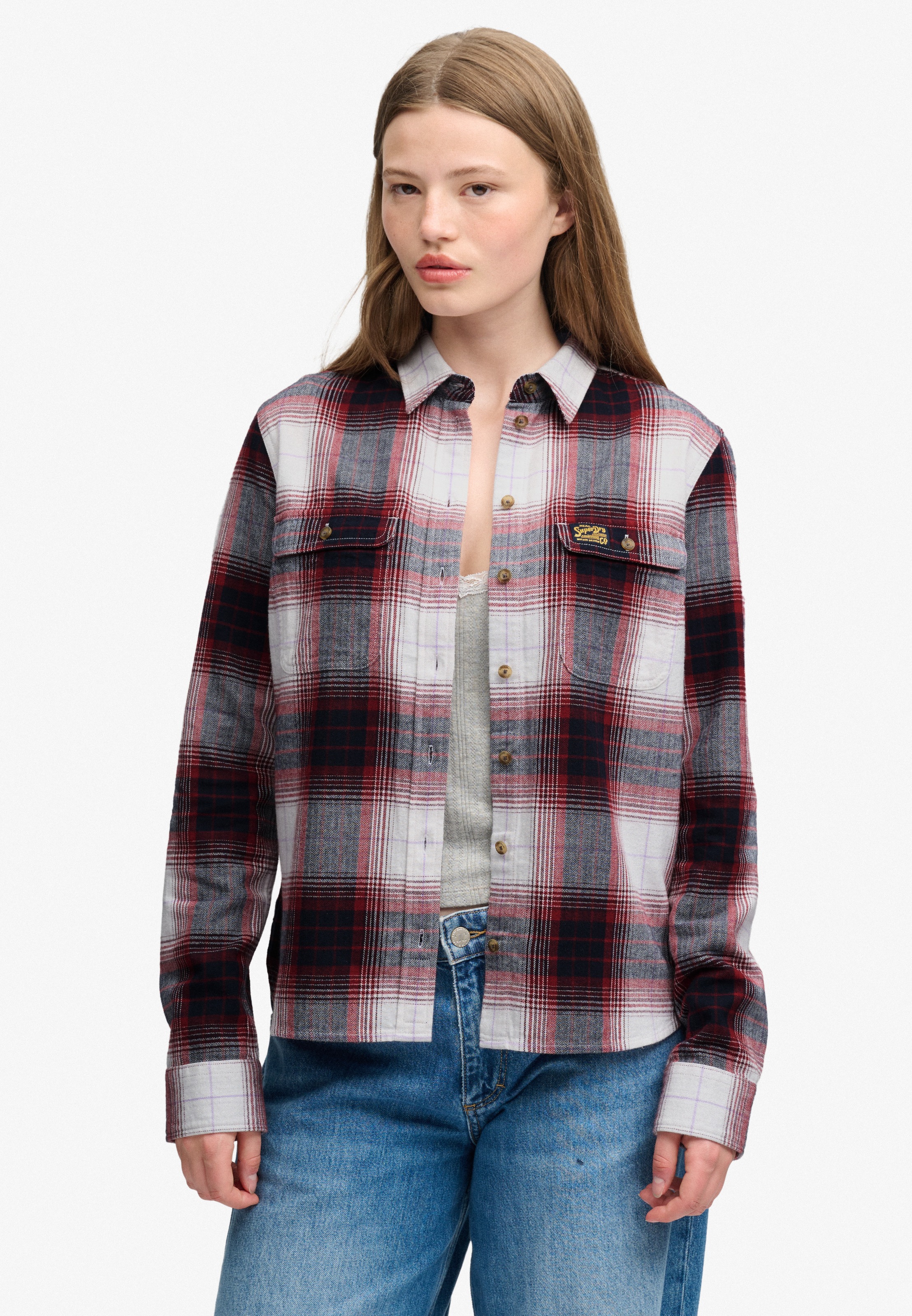 Superdry Karobluse »LUMBERJACK CHECK FLANNEL SHIRT« Baumwolle, regular fit