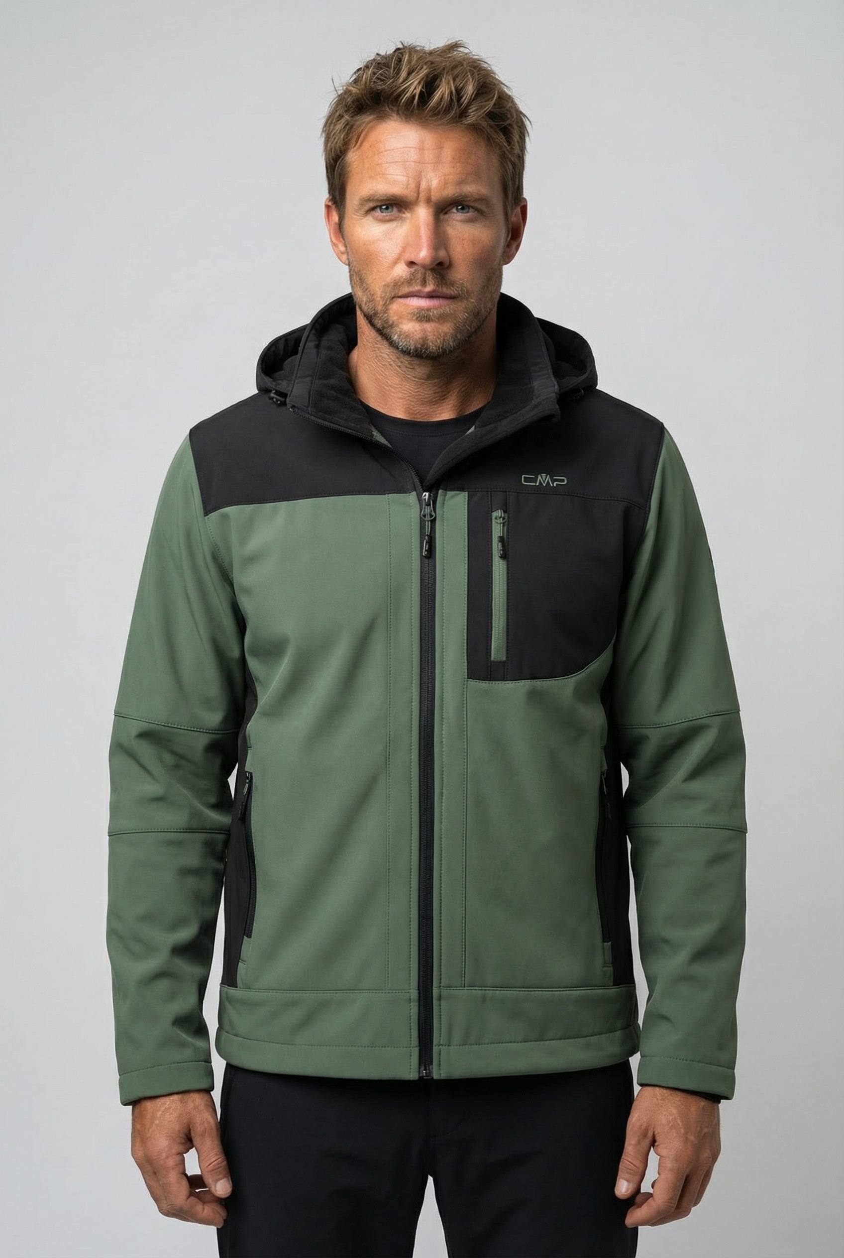 CMP Softshelljacke mit Kapuze Wasserabweisend & Winddicht & Atmungsaktiv, Ü günstig online kaufen