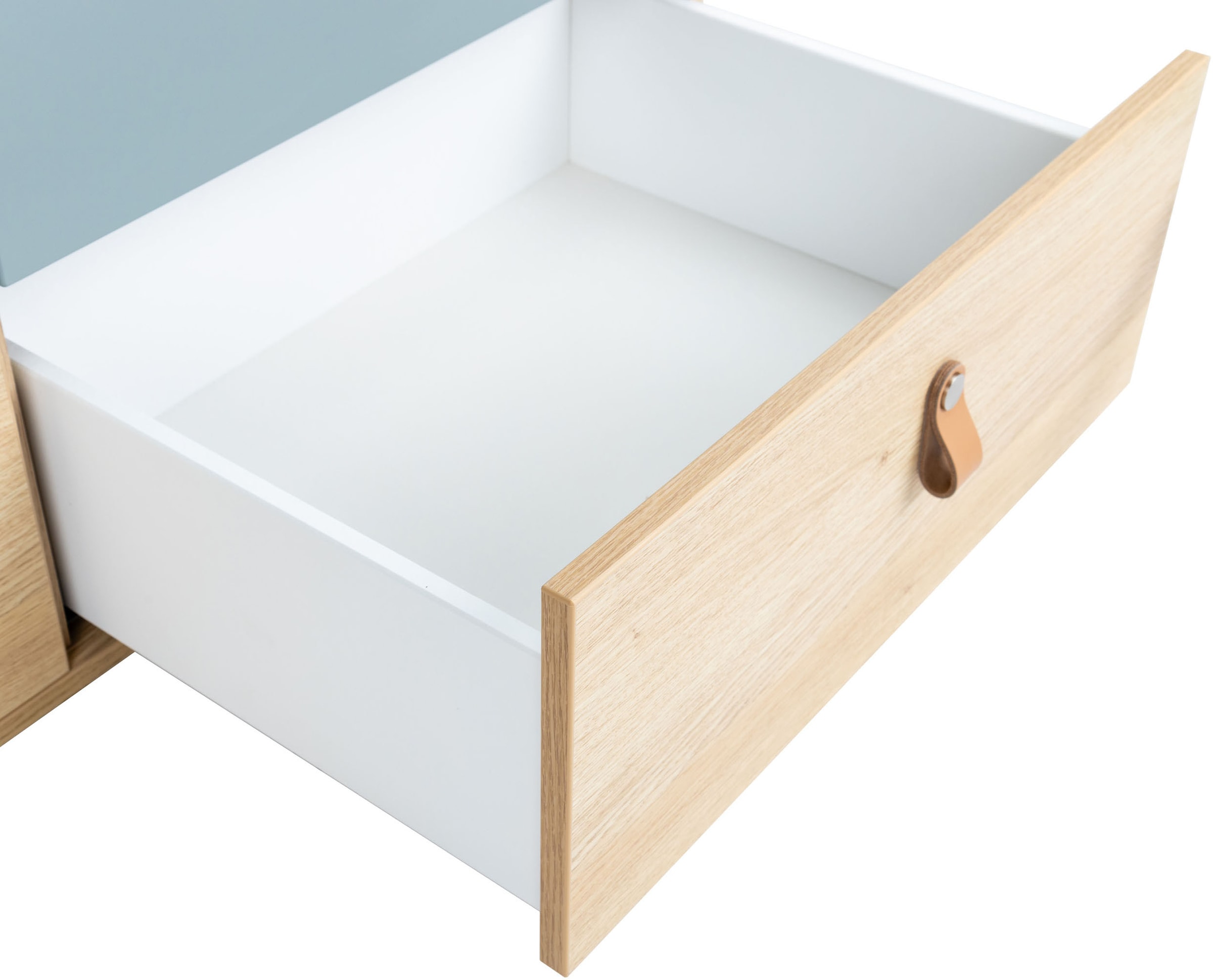 arthur berndt Babyzimmer-Komplettset »Babyzimmer-Set »Roofy« 3-teilig mit 1-türigem Kleiderschrank«, (Set, 3 tlg., Babymöbel-Set »Roofy« Kleiderschrank,Kinderbett+Wickelkommode)