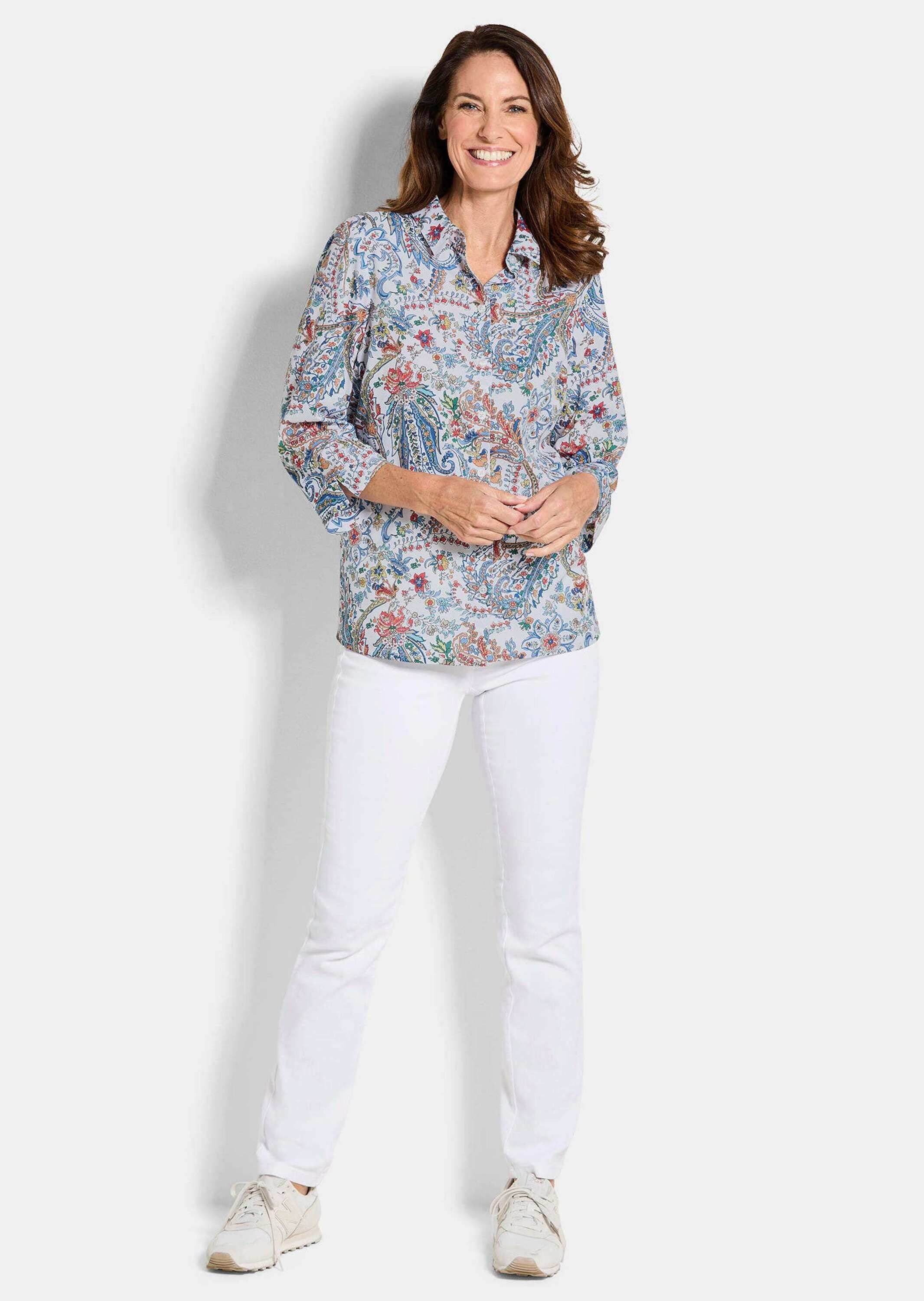 GOLDNER Hemdbluse "Paisley-Bluse mit Hemdkragen" günstig online kaufen