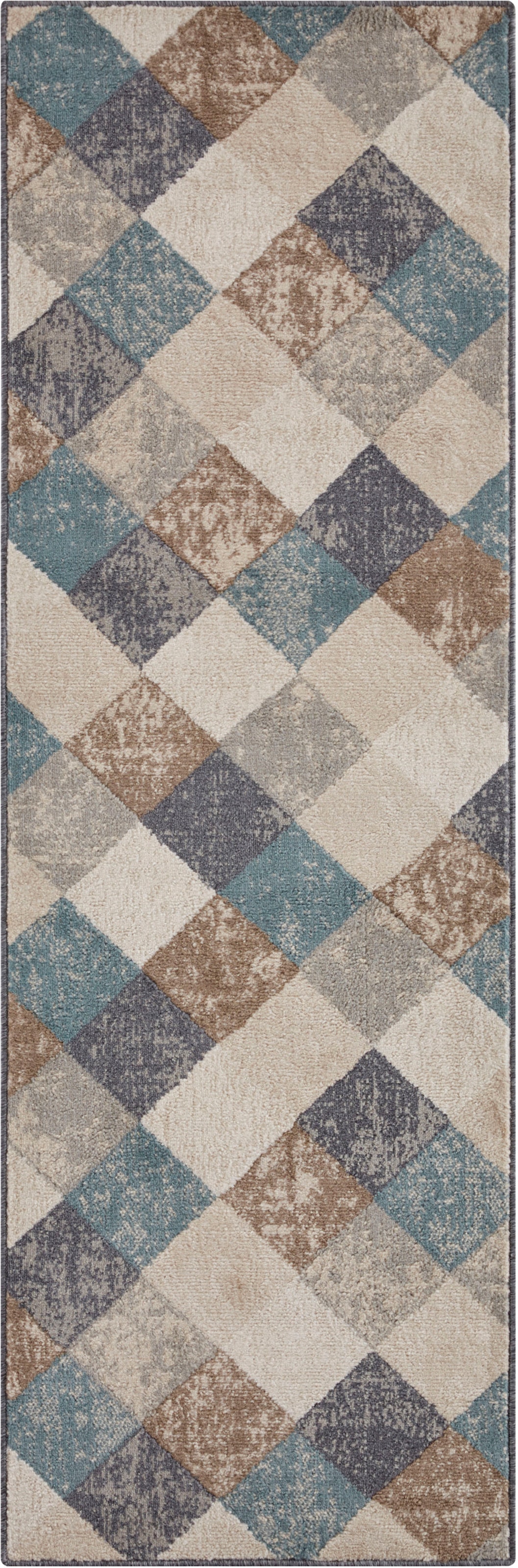 HANSE Home Teppich »Bakke«, rechteckig, 8 mm Höhe, Kurzflor, Läufer, Rauten-Muster, Wohnzimmer, Schlafzimmer, Esszimmer