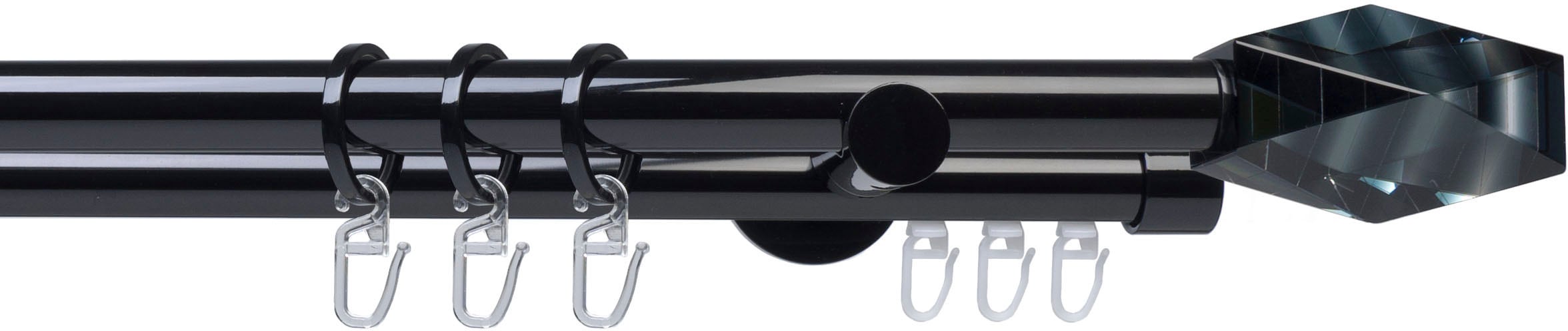 Liedeco Gardinenstange "Fertigstilgarnitur 20 mm Piano Montreal" Ø 20 mm 2 günstig online kaufen